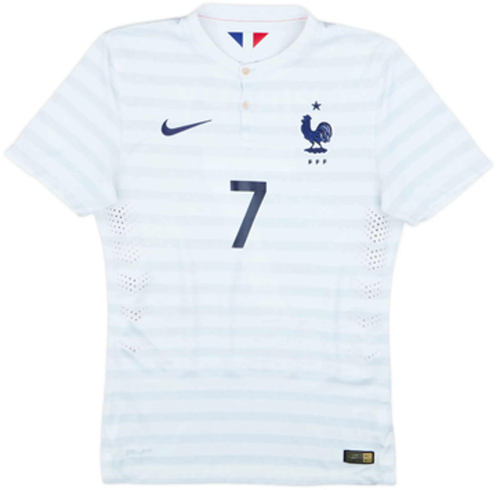 2014-15 France Authentic Away Shirt Ribery #7 - 8/10 - (S)