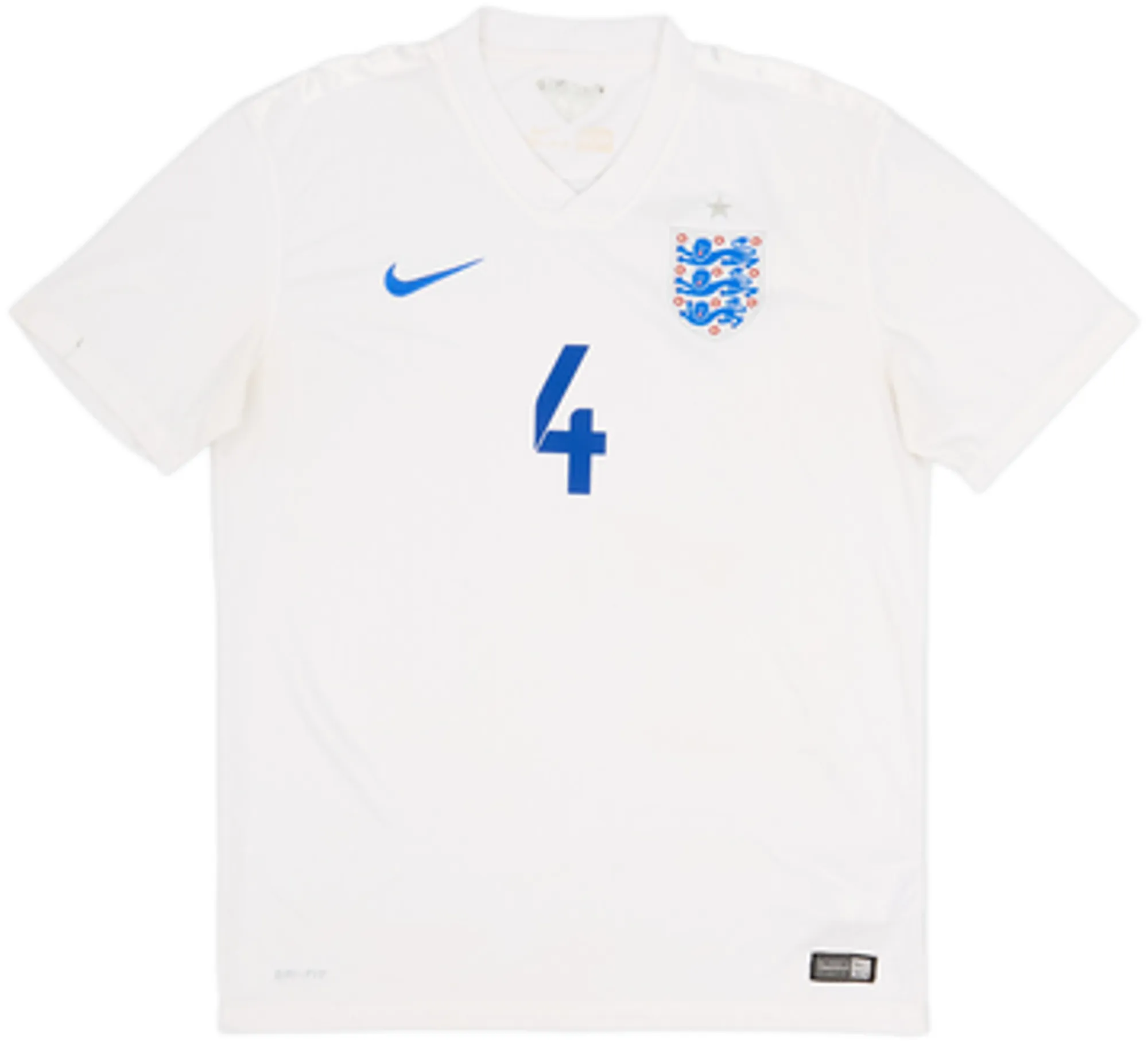2014-15 England Home Shirt Gerrard #4 - 4/10 - (M)
