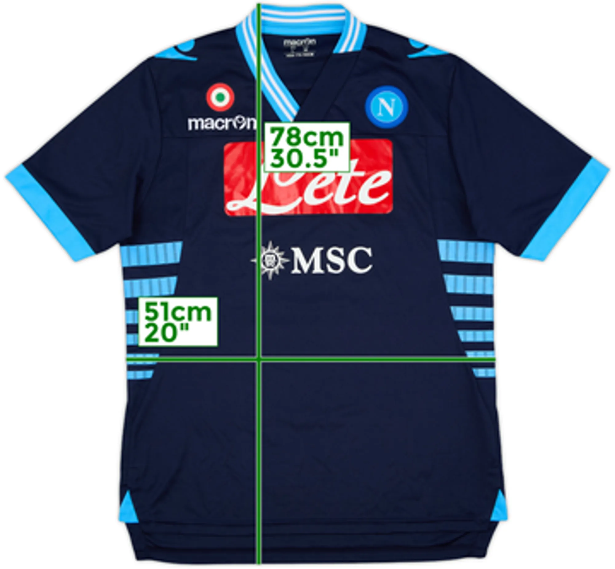 2012-13 Napoli Away Shirt - 8/10 - (L)