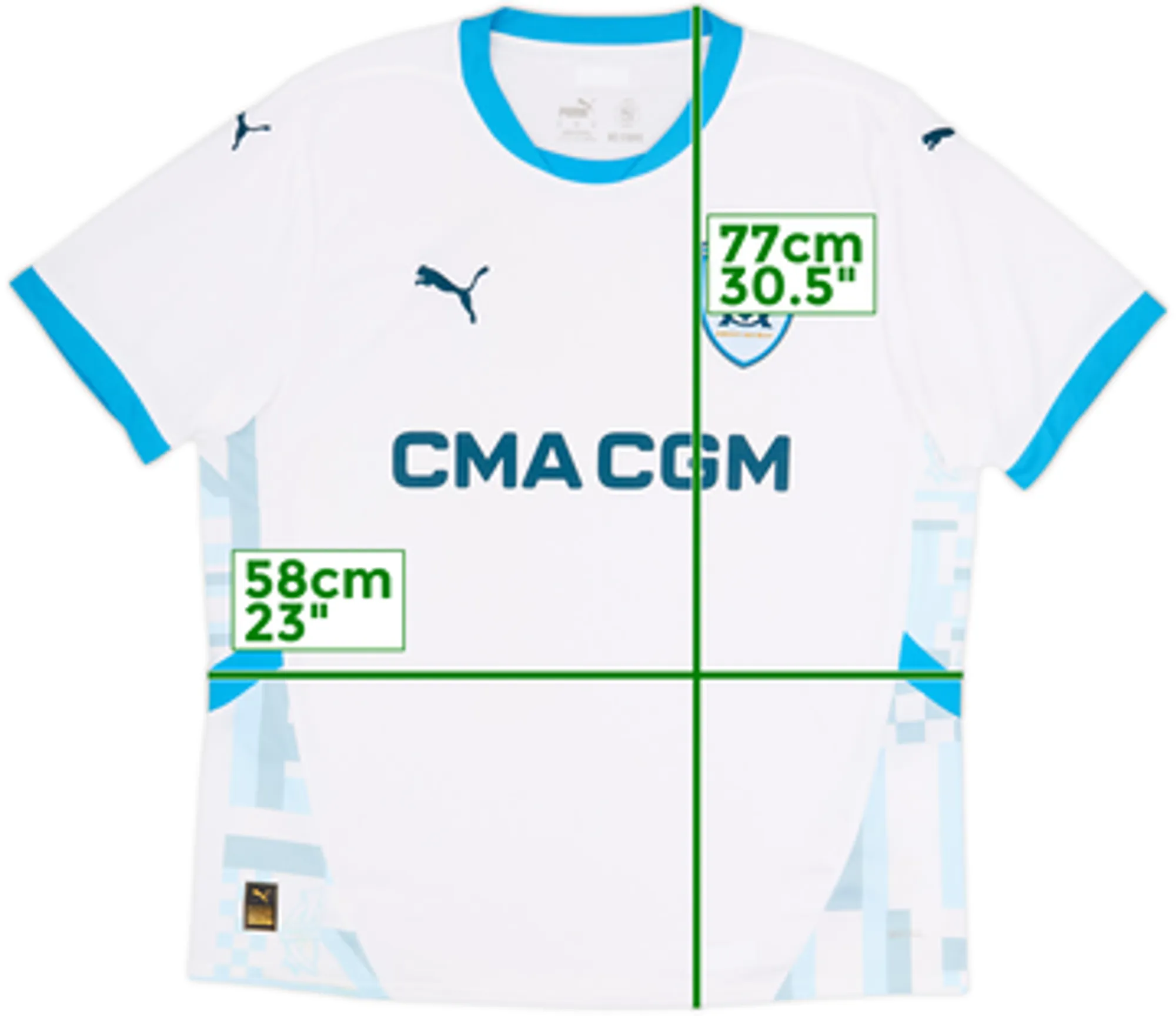 2024-25 Olympique Marseille Home Shirt - 10/10 - (XL)