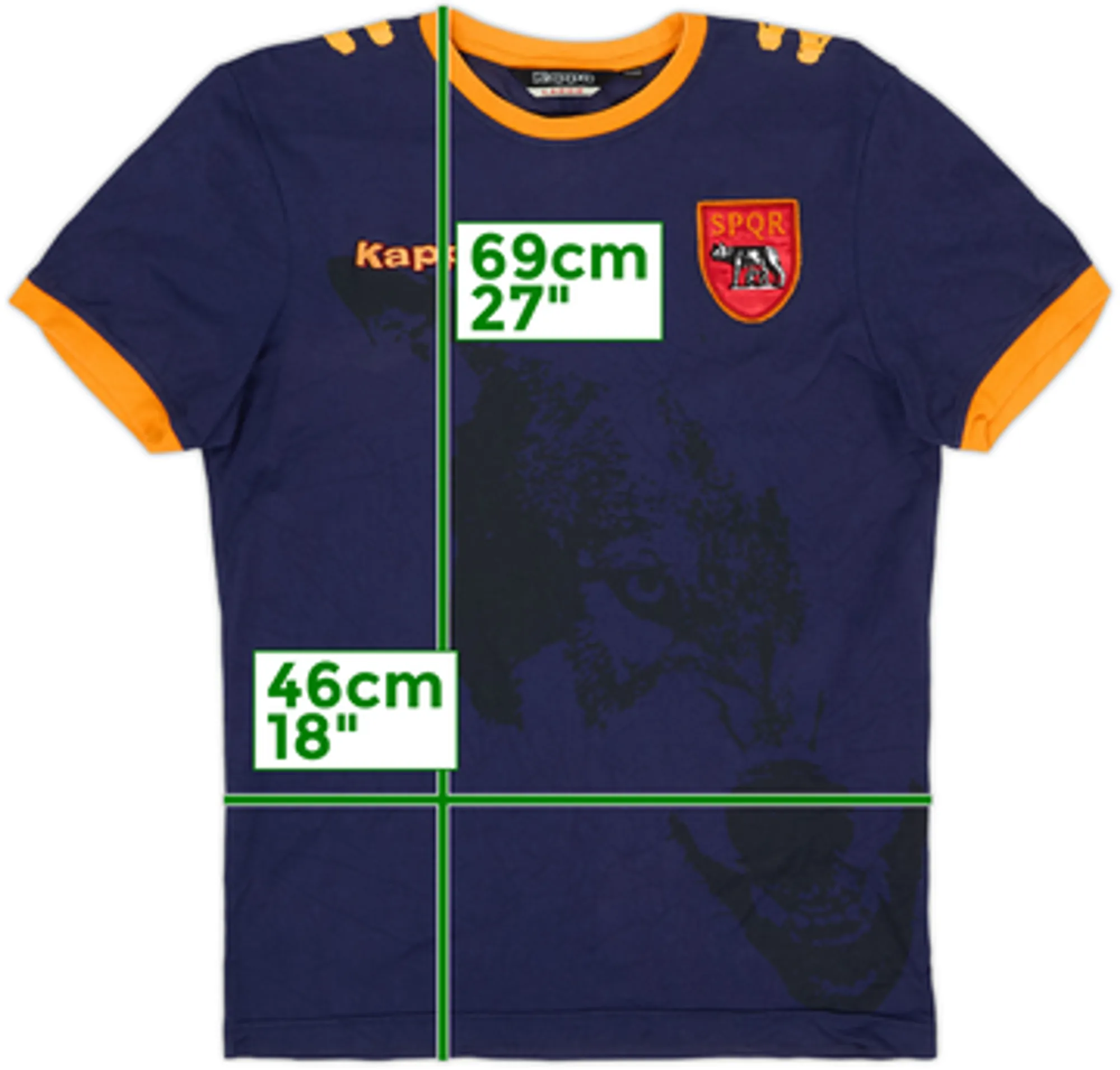 2008-09 Roma Kappa Cotton Tee - 7/10 - (XL.Boys)