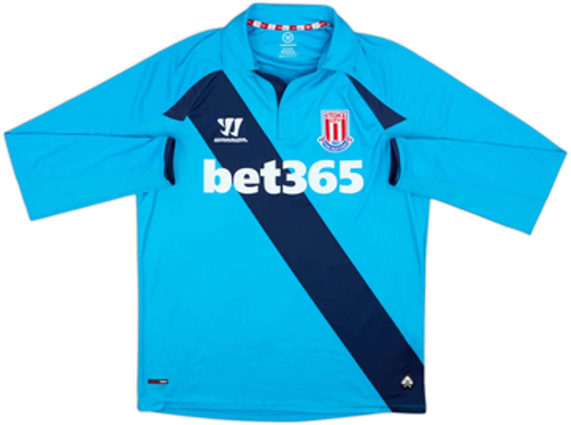 2014-15 Stoke City Away L/S Shirt Crouch #25 - 9/10 - (S)