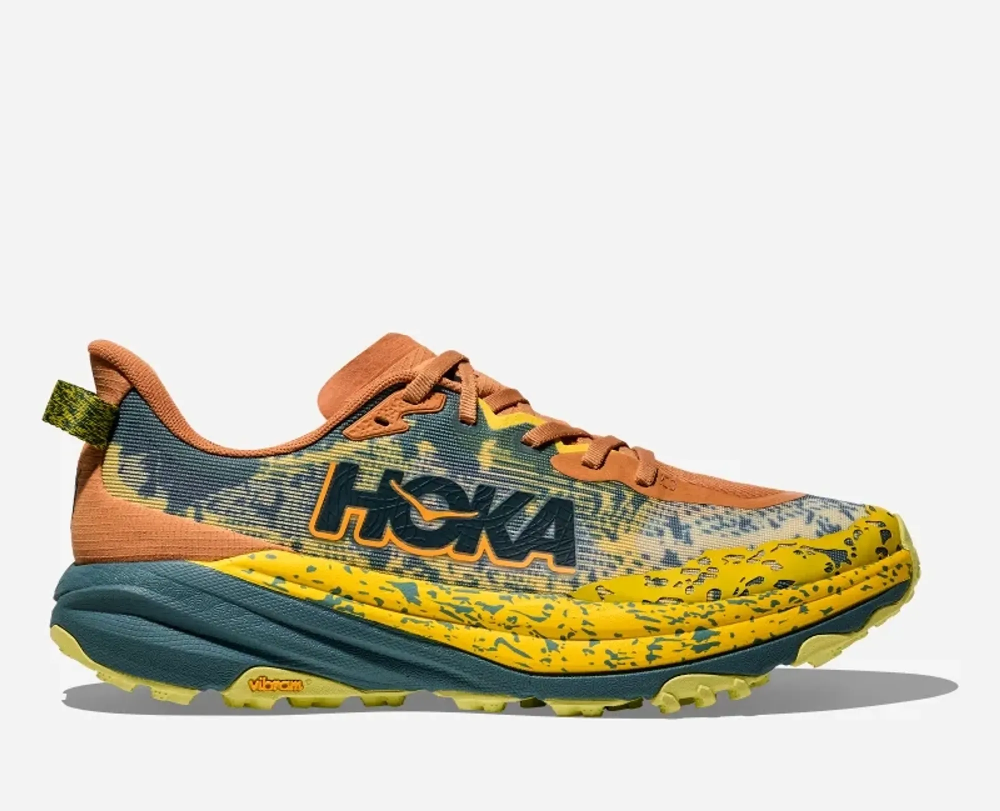 Hoka Men's Speedgoat 6 Trail Shoes In Terra Cotta/Mountain Fog