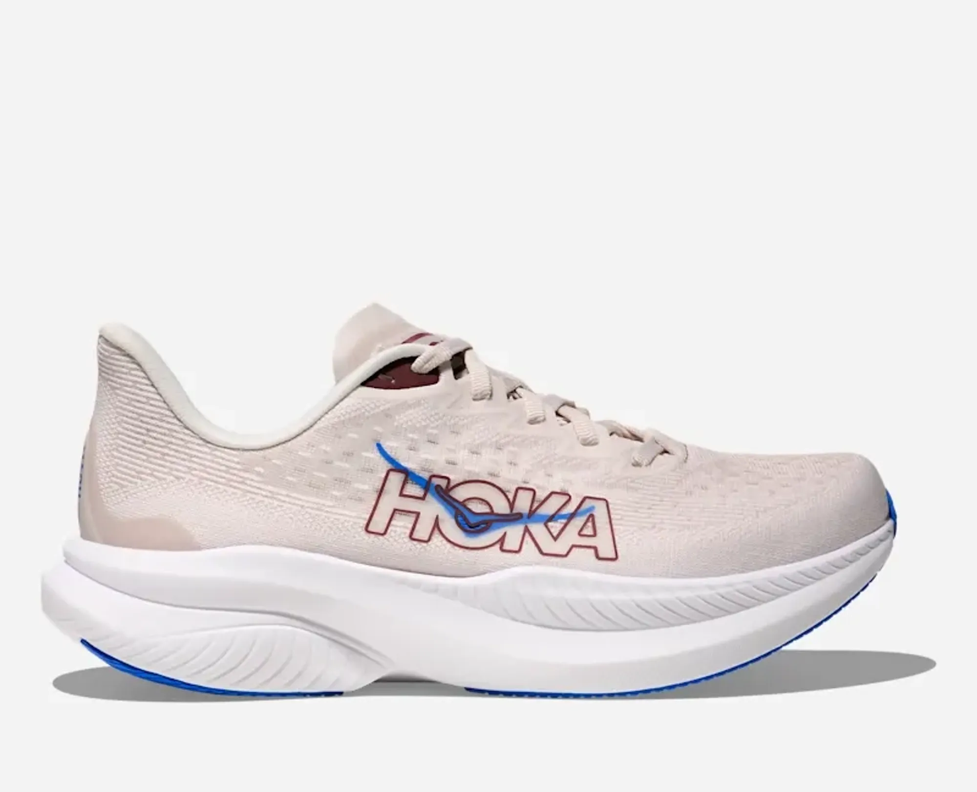 Hoka Women's Mach 6 Road Running Shoes In Stucco/Grout