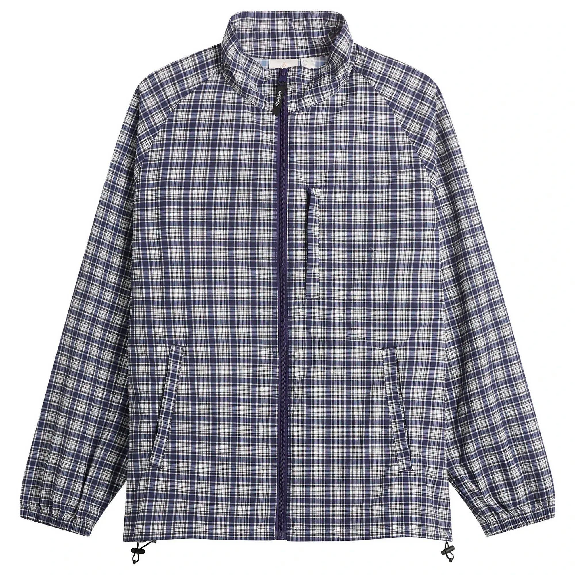 Gramicci Women's Checkered Shell Jacket Navy Check
