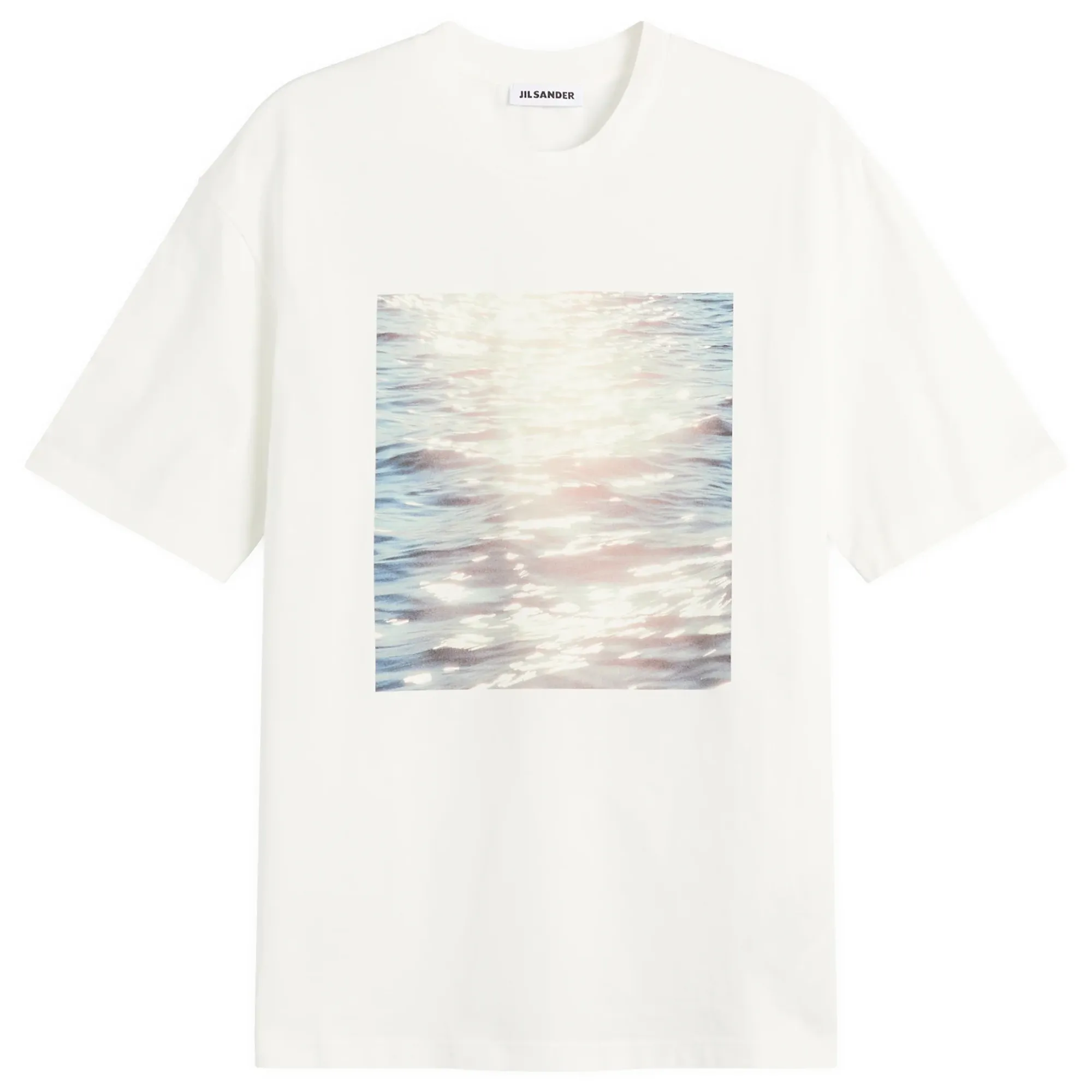 Jil Sander Women's Wanderlust T-shirt with Photograph Print Medium Shade Photograph