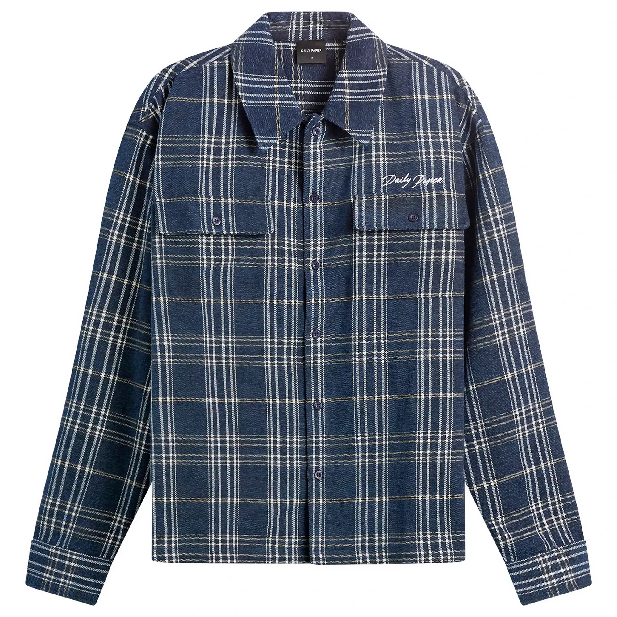 Daily Paper Men's Chenille Script Shirt Brilliant Blue