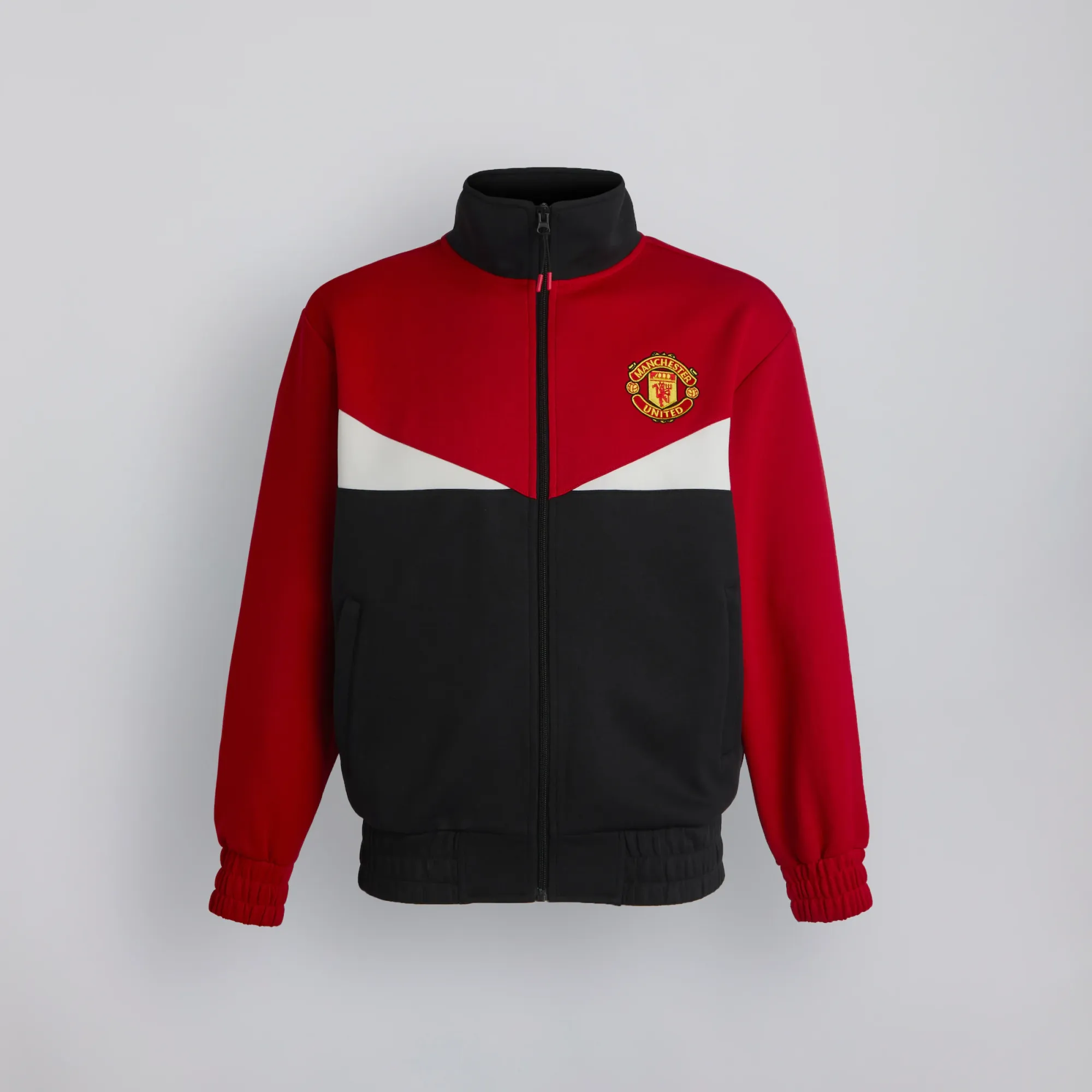 Manchester United Block Retro Track Jacket Red