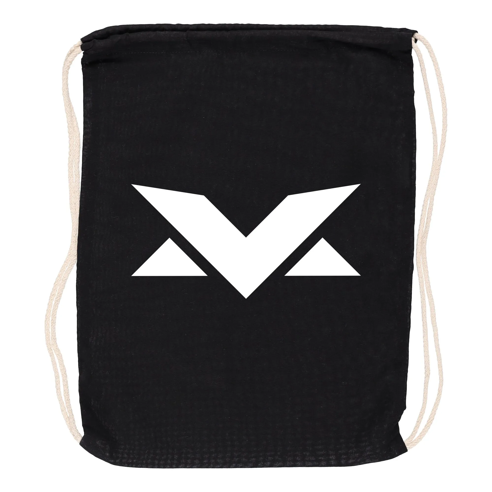MV Logo Drawstring Bag - Black