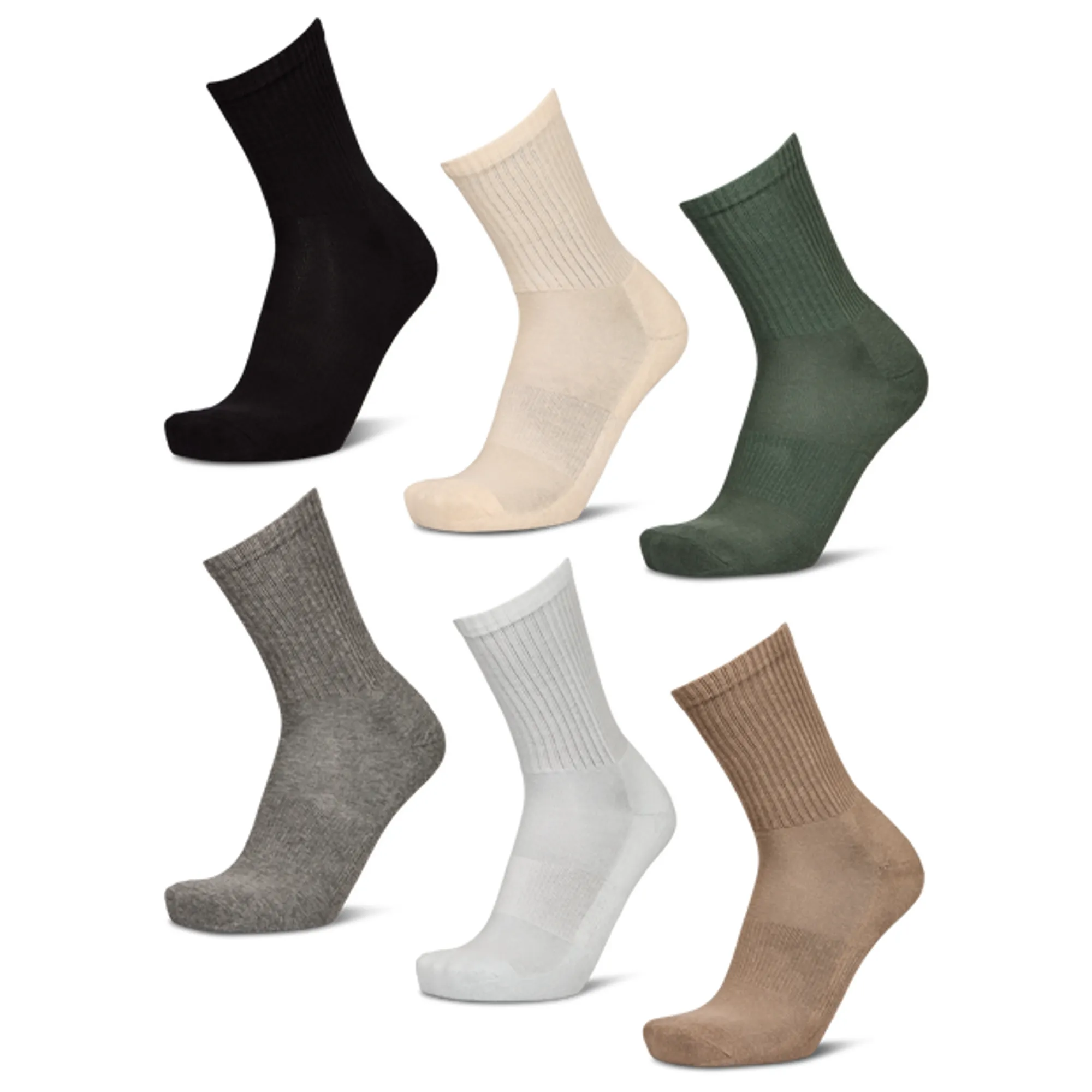 Foot Locker Crew 6 Pack Unisex Socks - Blue