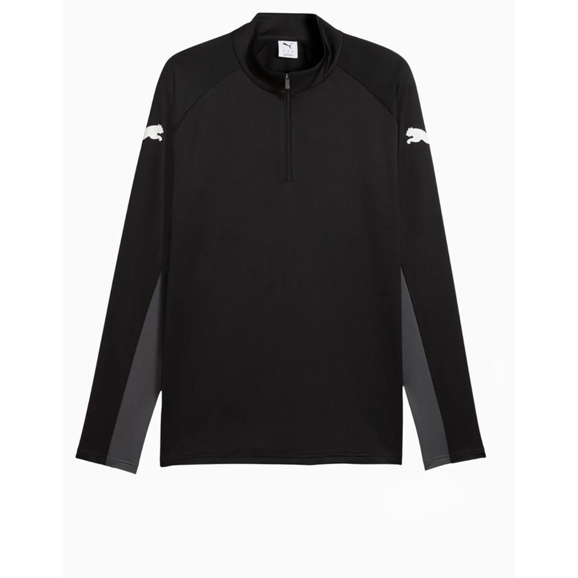 PUMA Individualliga Quarter-Zip Top Shirt Slim Men, Black/White/Shadow Grey