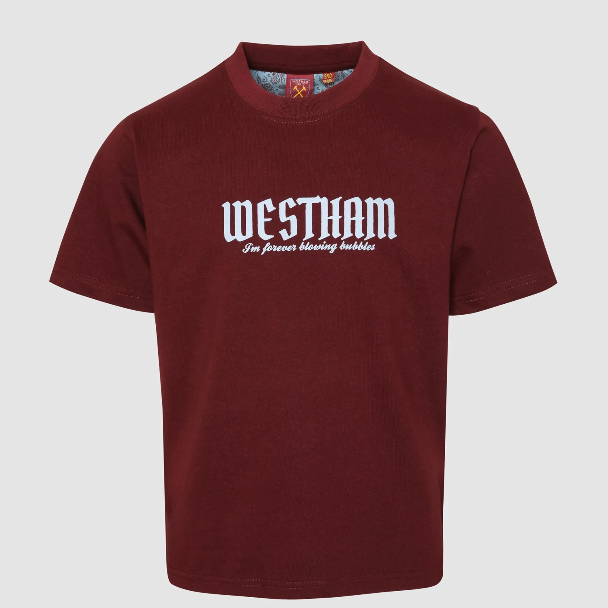 West Ham Junior Claret Paisley T-Shirt