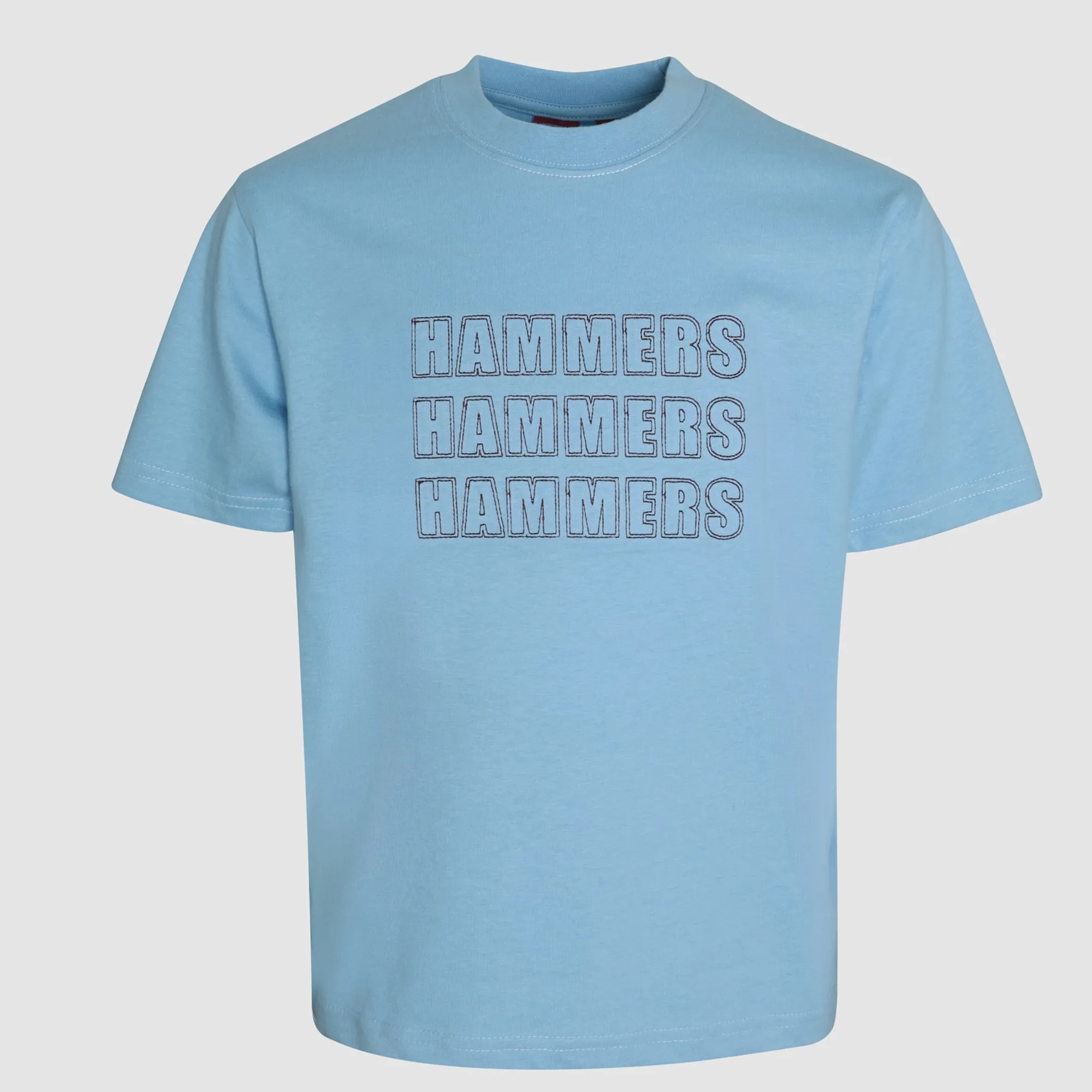West Ham Junior Sky Embroidered Hammers T-Shirt