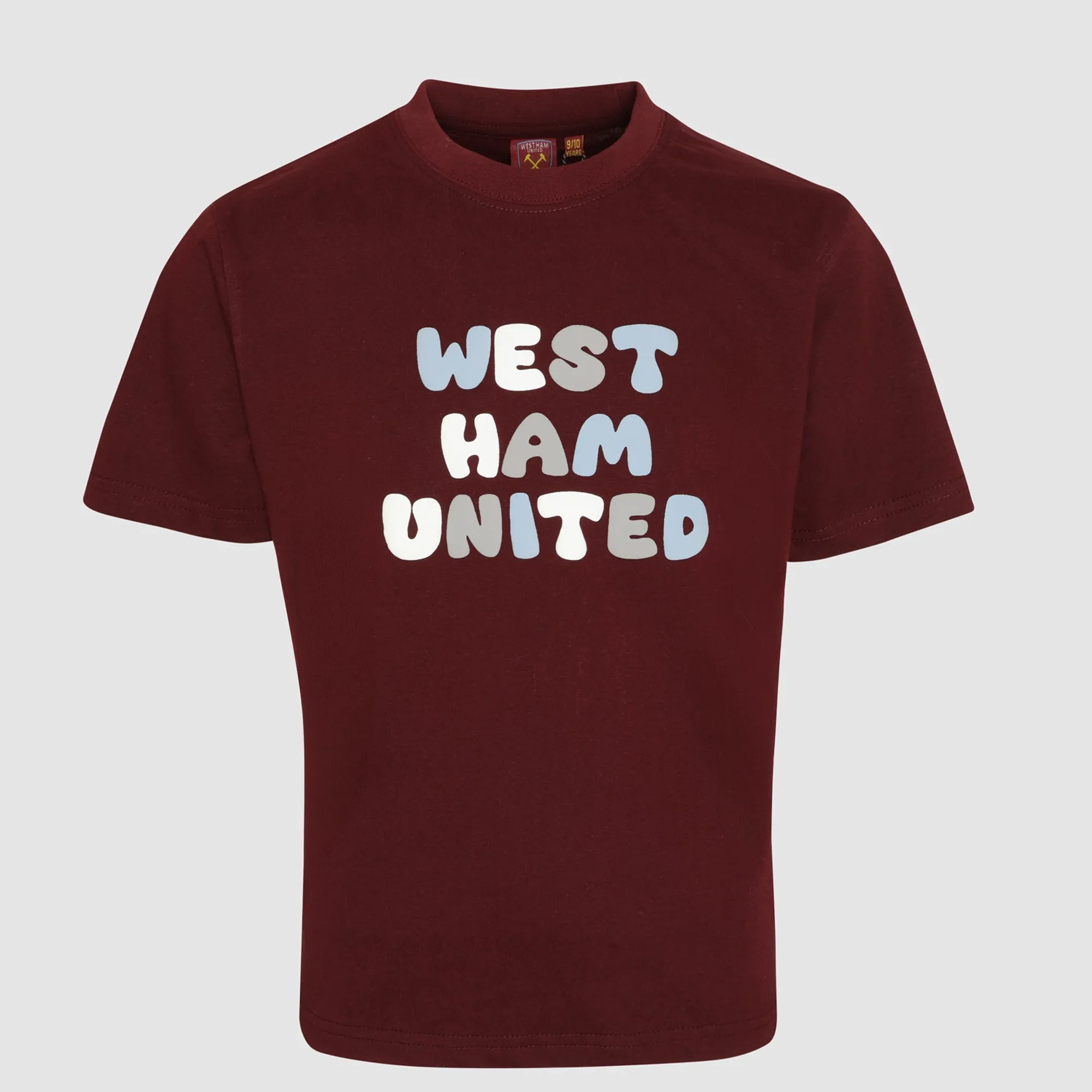 West Ham Junior Claret Whu Puff Print T-Shirt