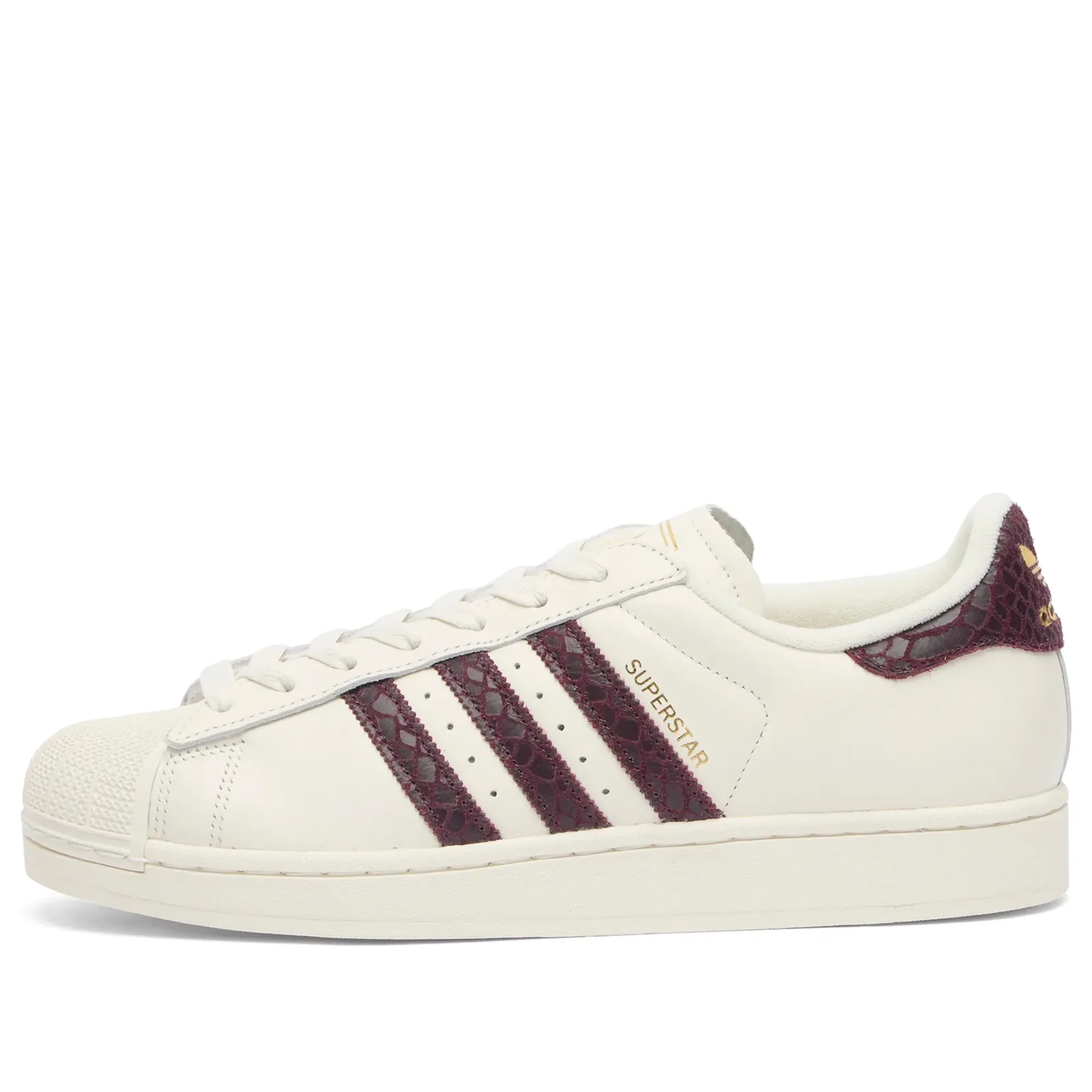 adidas Originals adidas Superstar II Sneaker Off White/Maroon/Gold Met