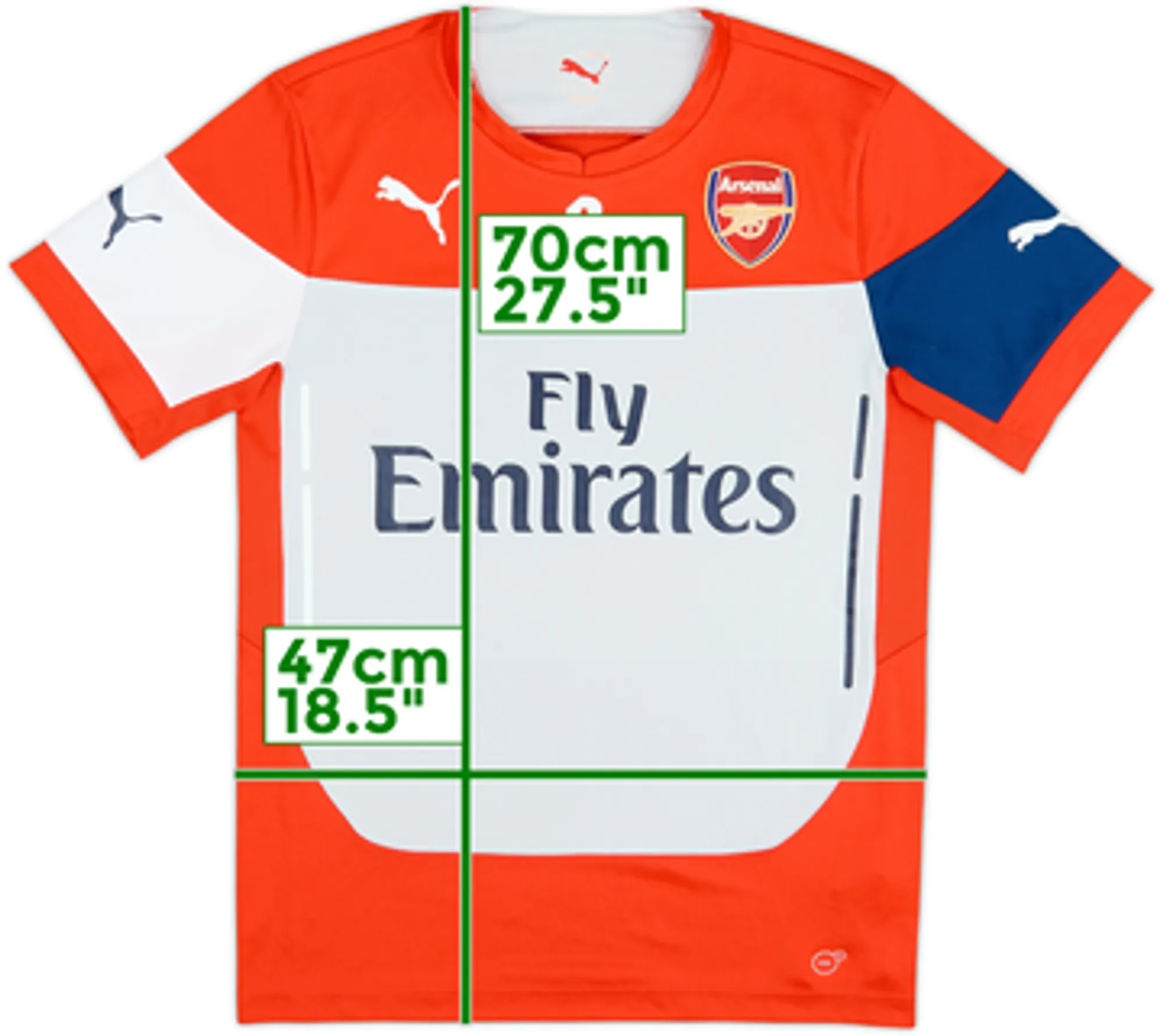2014-15 Arsenal Player Issue Puma Training Shirt #6 - 10/10 - (S)