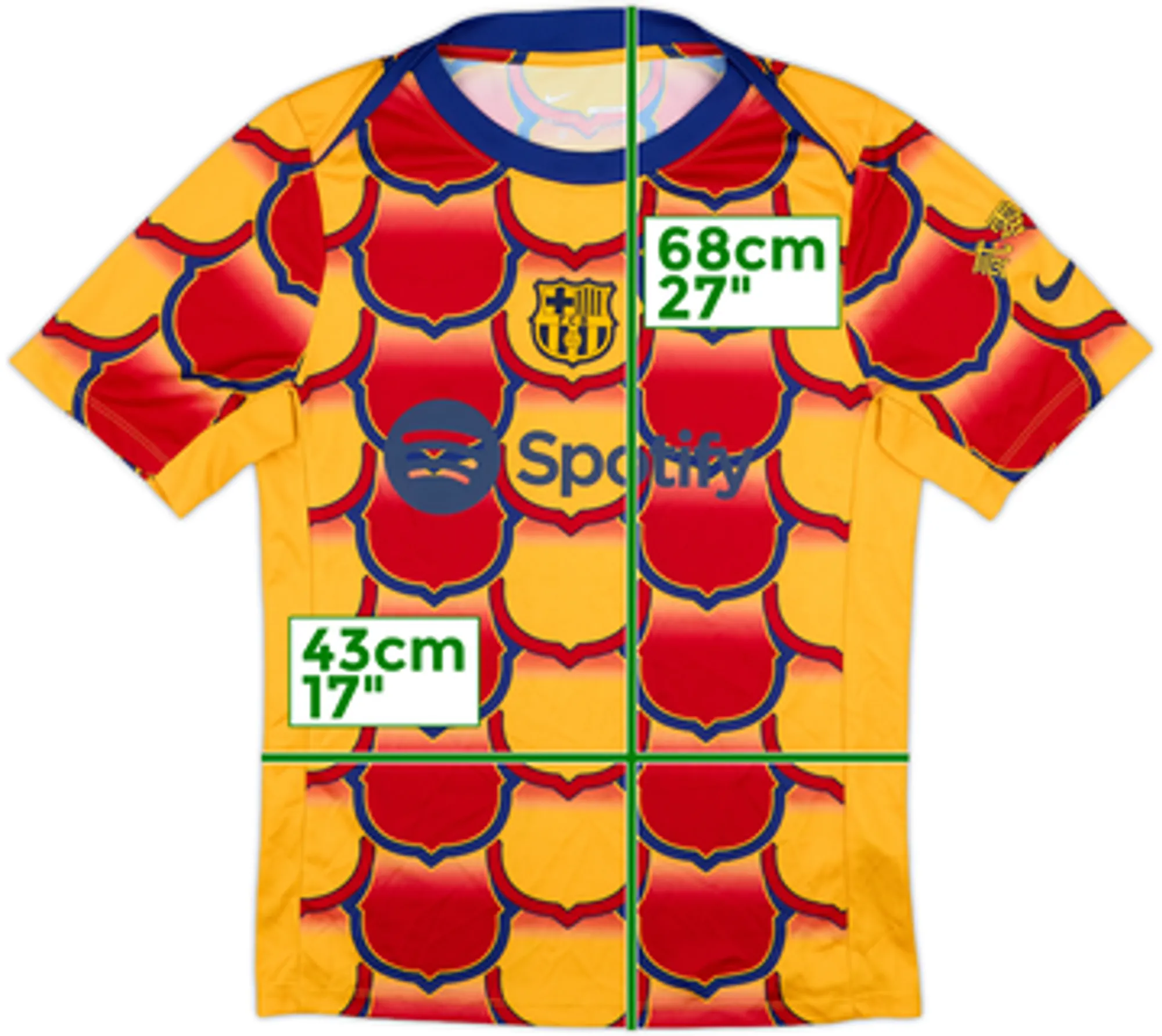 2023-24 Barcelona Nike Lunar New Year Pre-Match Training Shirt - 10/10 - (S)