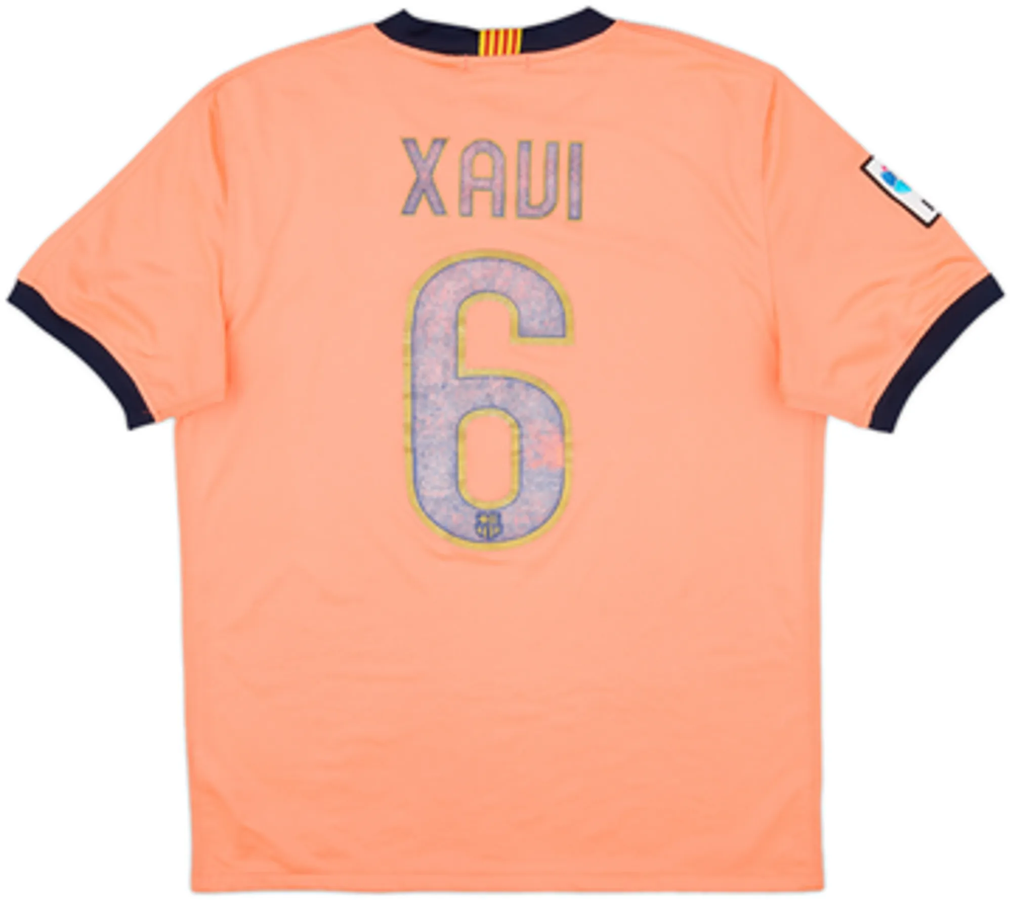 2009-10 Barcelona Away Shirt Xavi #6 - 4/10 - (M)