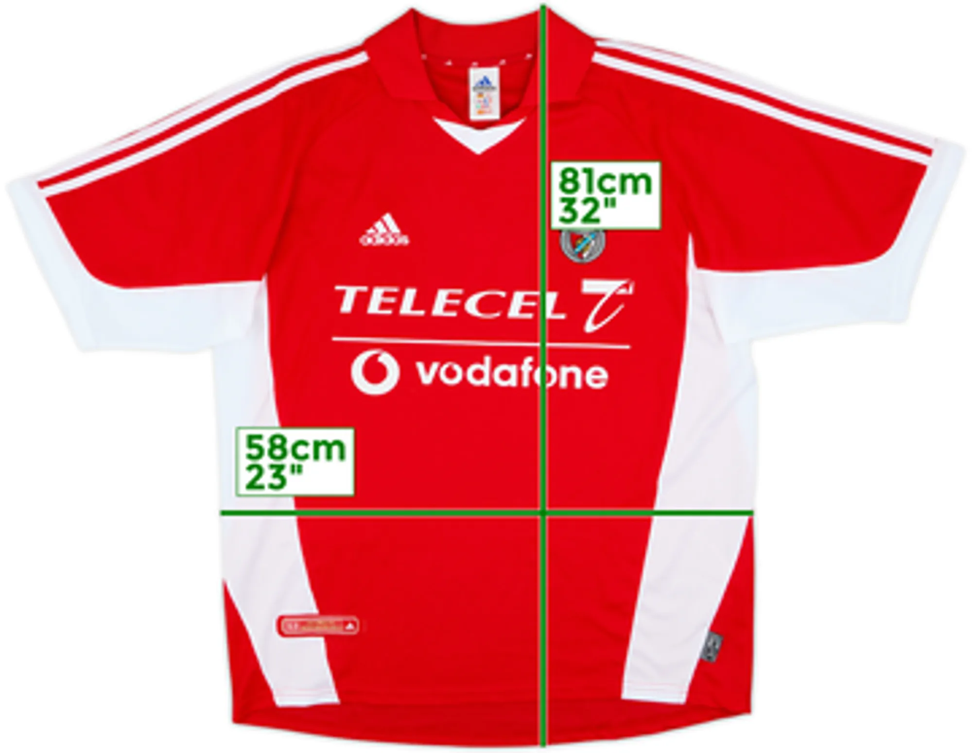 2001-02 Benfica Home Shirt - 8/10 - (L)