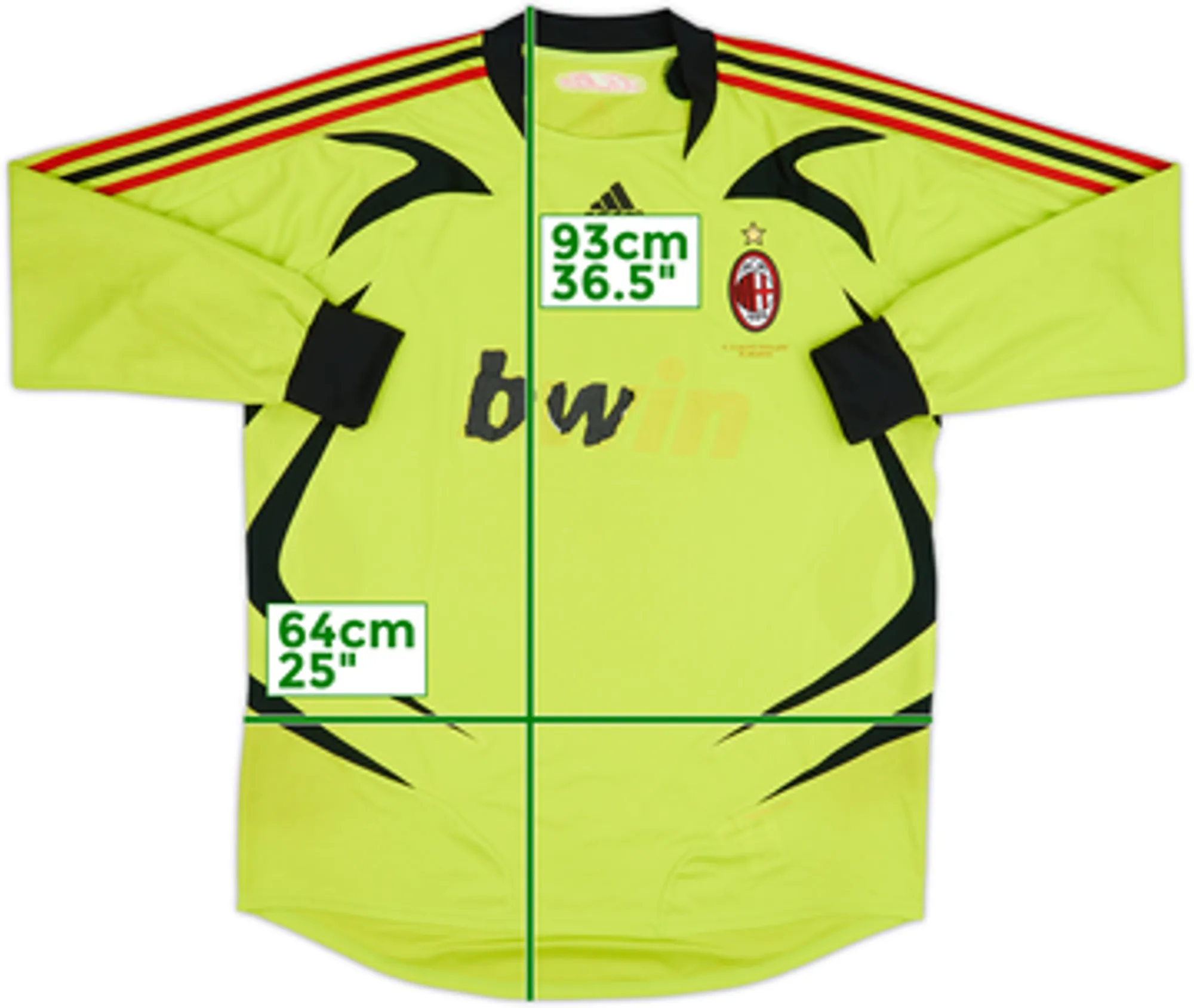 2007-08 AC Milan GK Shirt - 4/10 - (S)