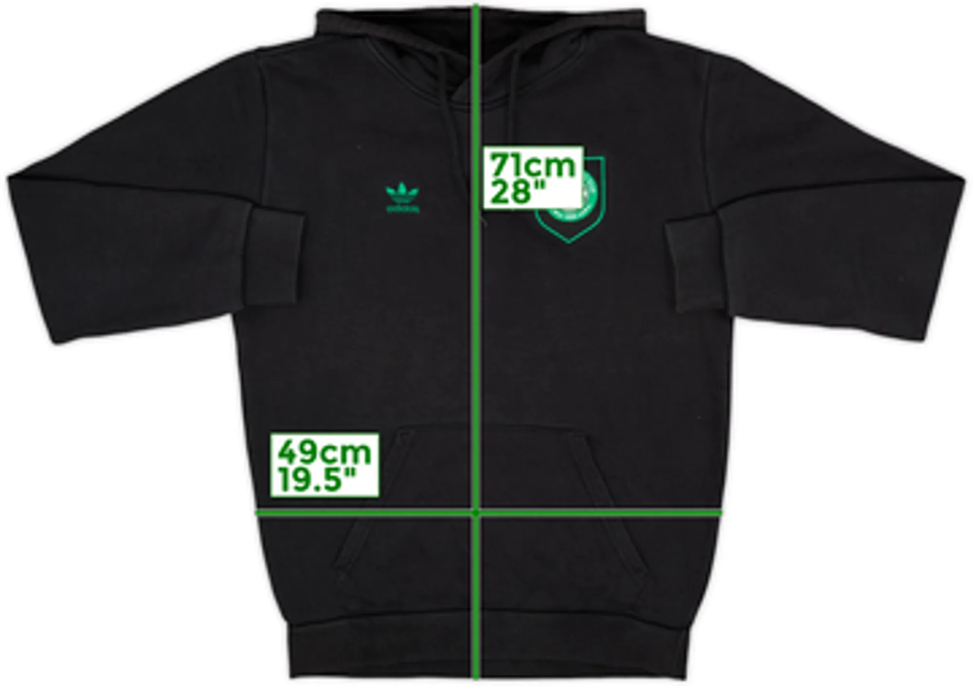 2022-23 Celtic adidas Hooded Sweat Top - 7/10 - (S)
