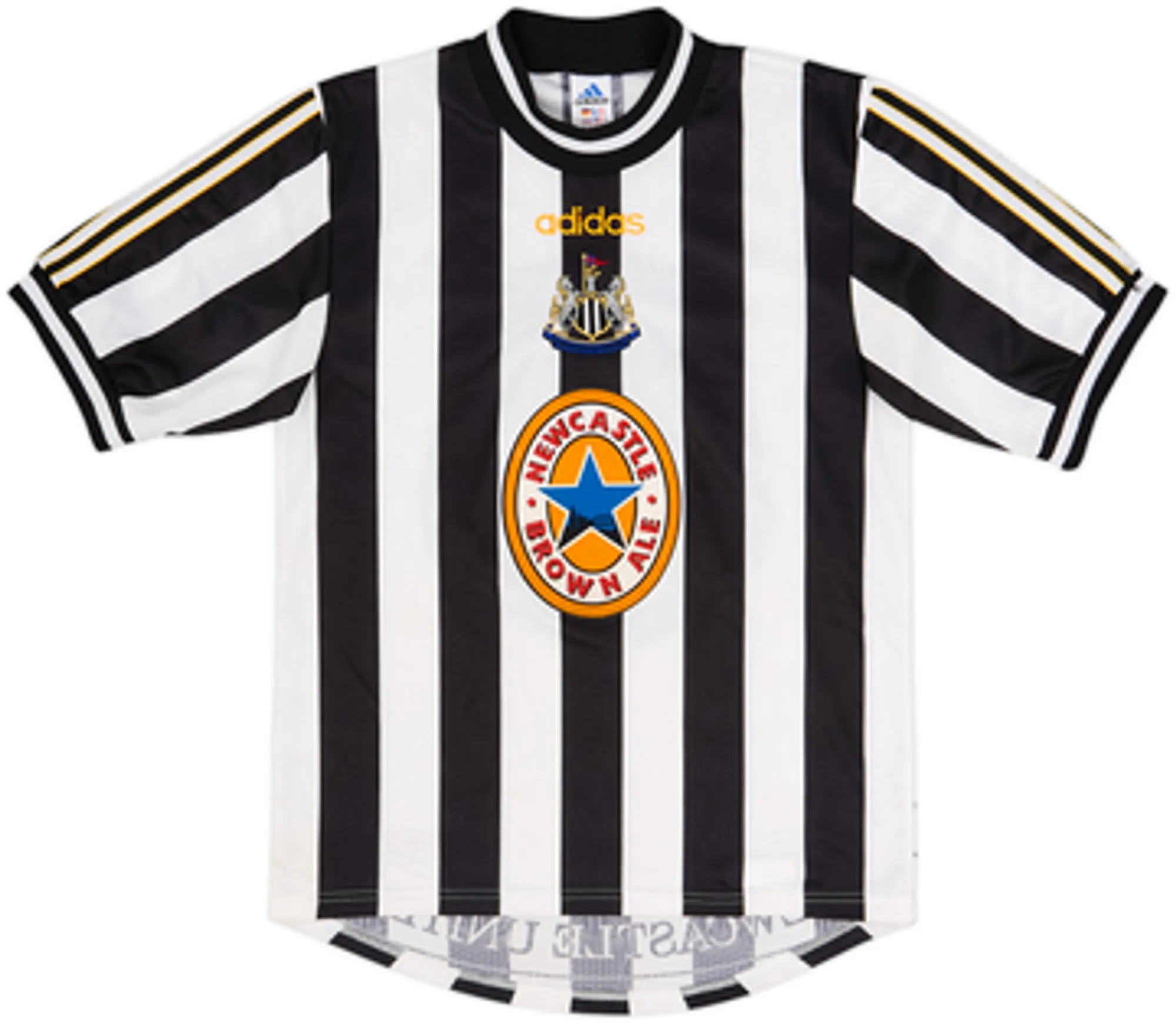 1997-99 Newcastle Home Shirt Beardsley #8 - 7/10 - (S)