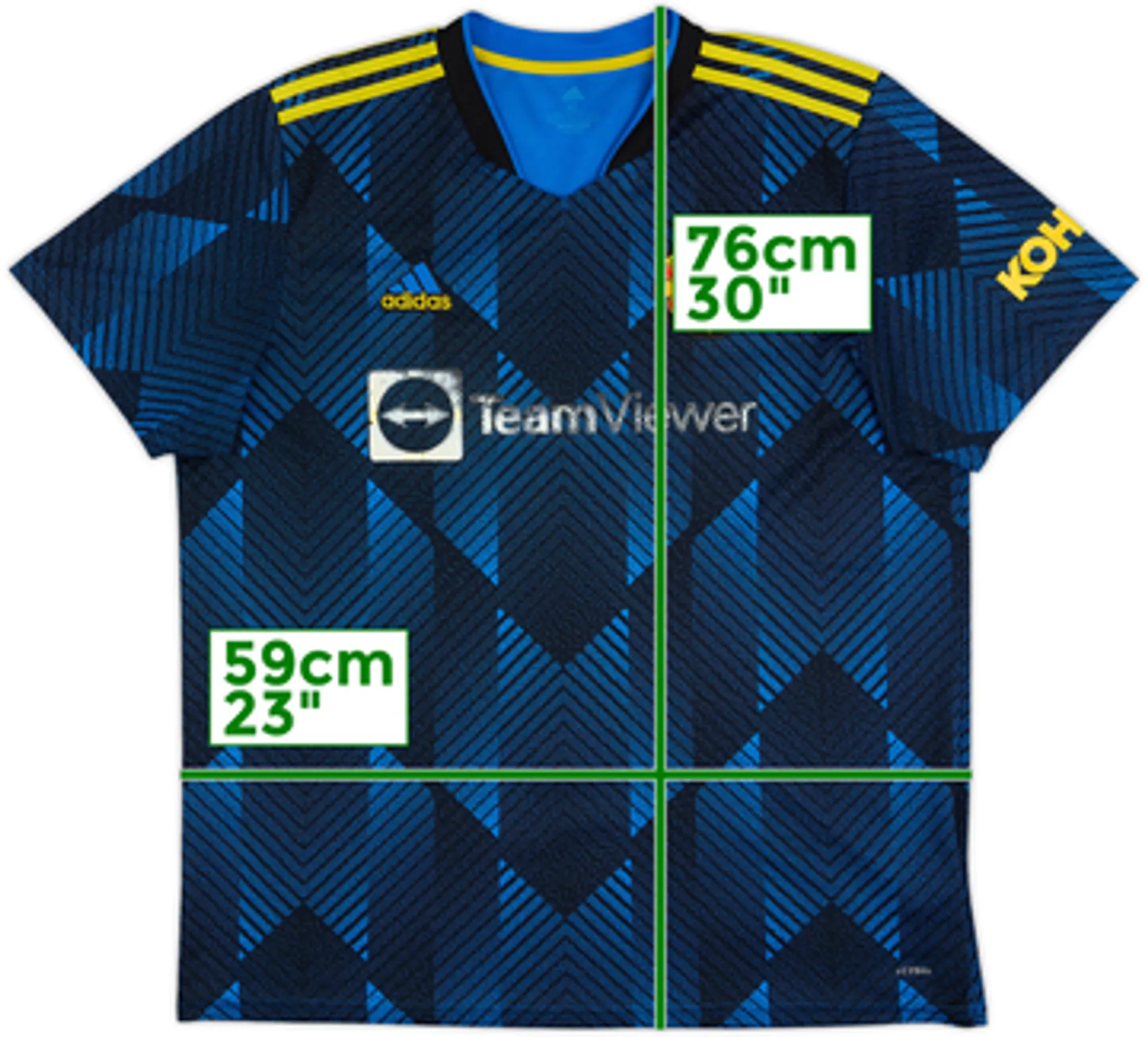 2021-22 Manchester United Third Shirt - 4/10 - (S)