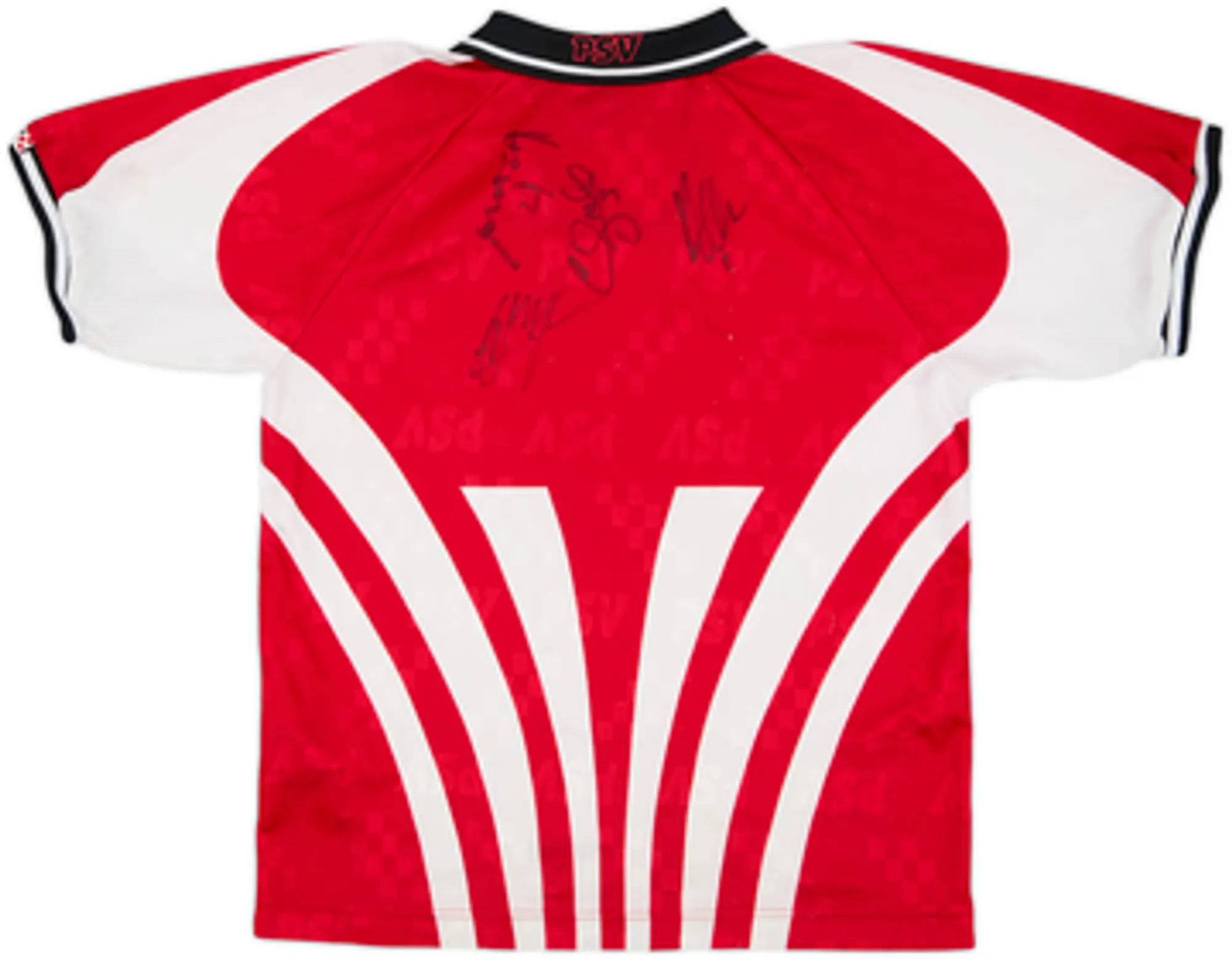 1996-97 PSV Signed Home Shirt - 6/10 - (S.Boys)