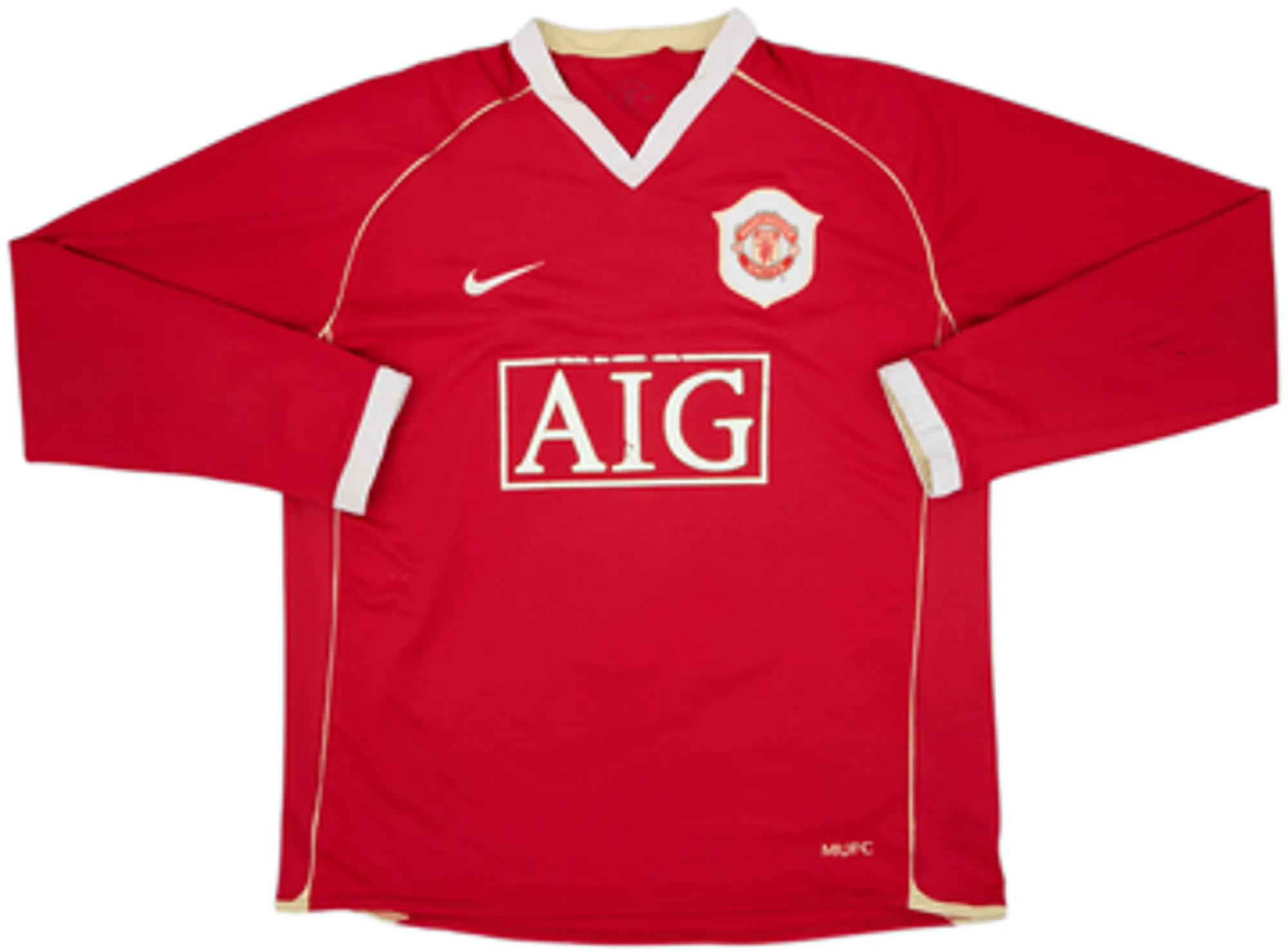 2006-07 Manchester United Home L/S Shirt Larsson #17 - 5/10 - (M)