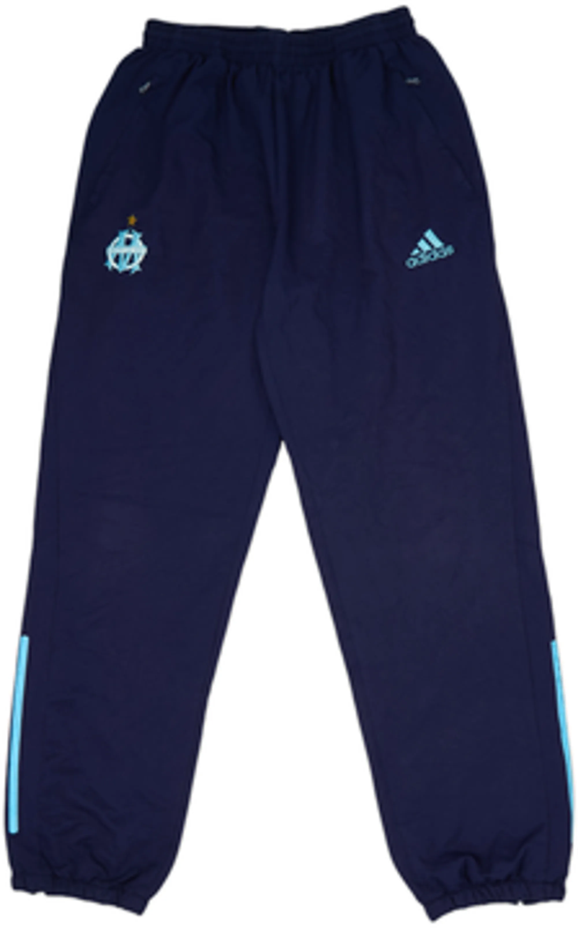 2002-03 Olympique Marseille adidas Track Pants/Bottoms - 6/10 - (M)