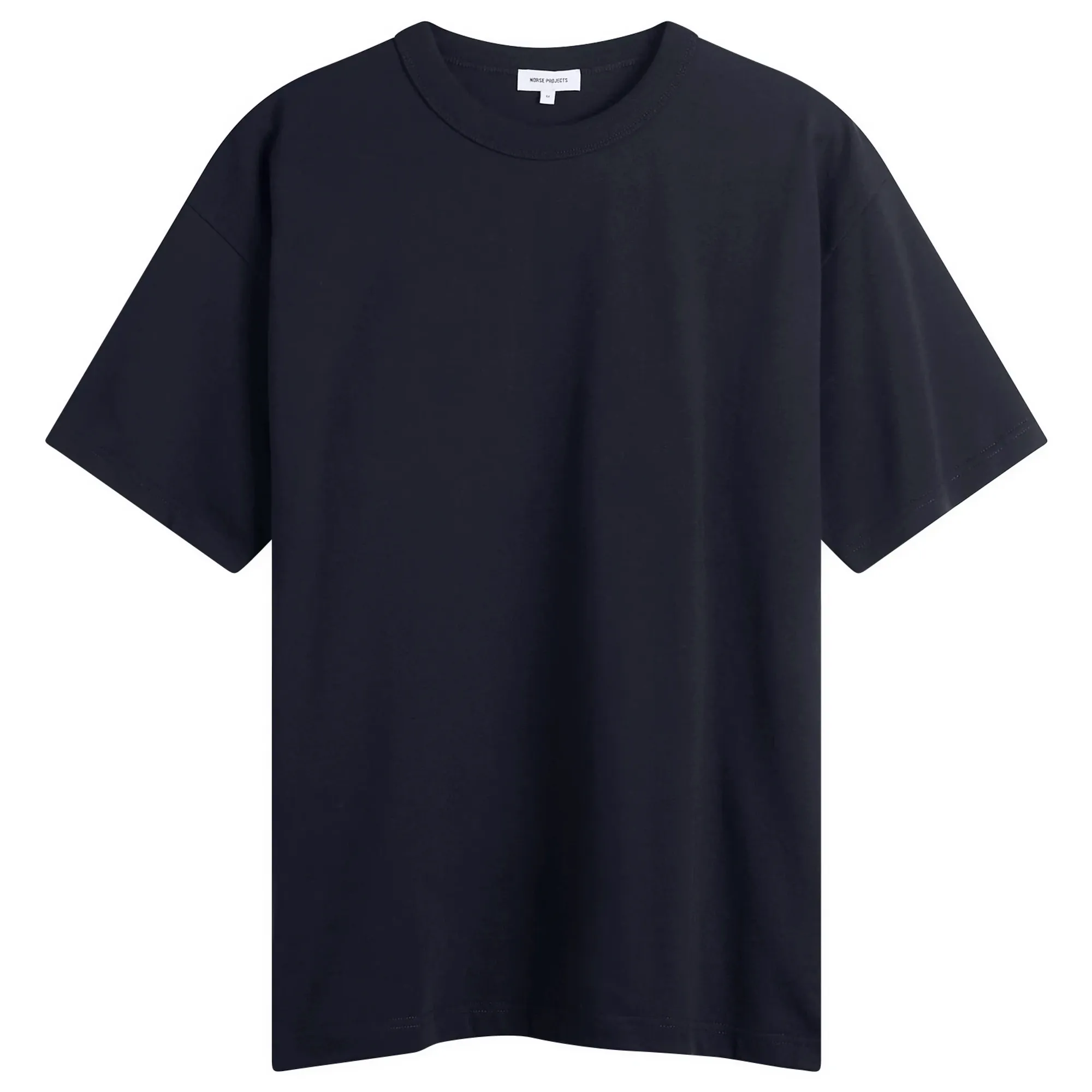 Norse Projects Men's Snekkersten Back Arch Logo T-Shirt Dark Navy