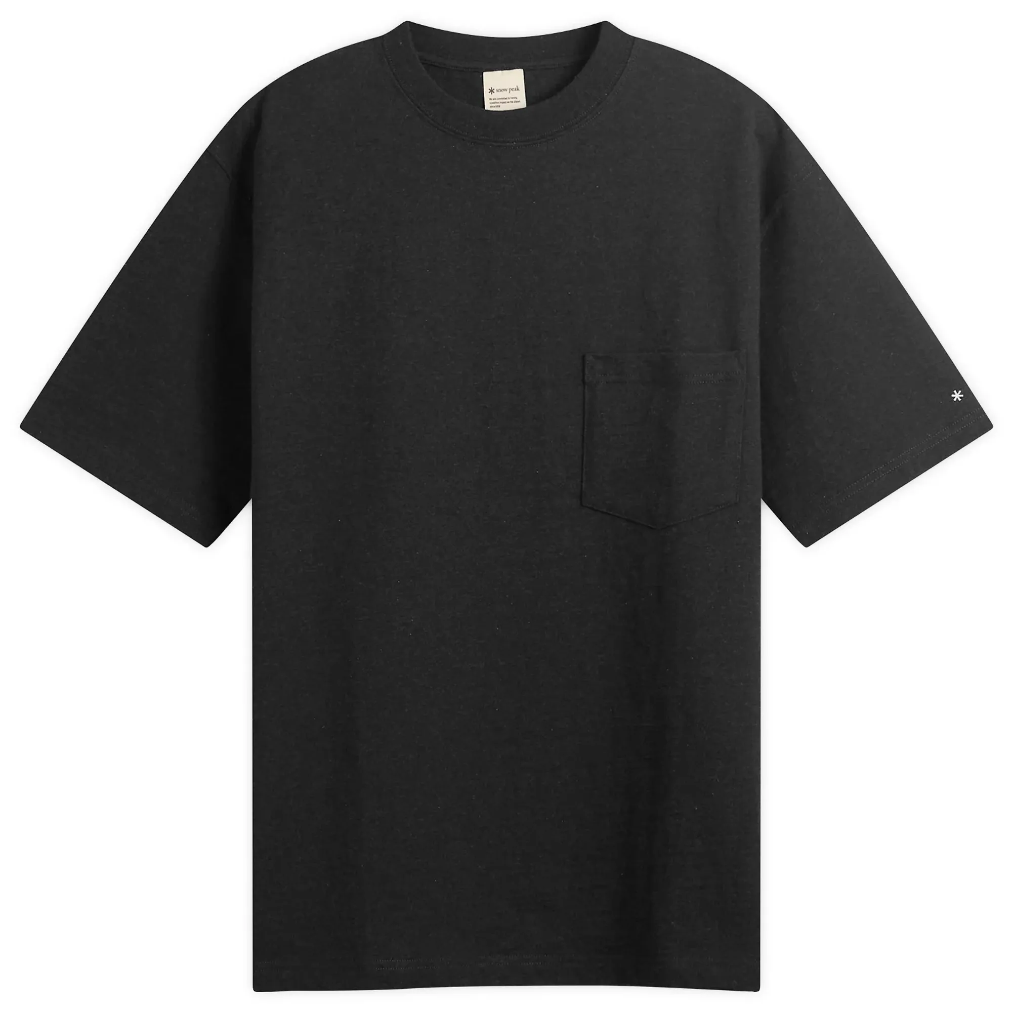 Snow Peak Men's Recycled Cotton T-Shirt Black