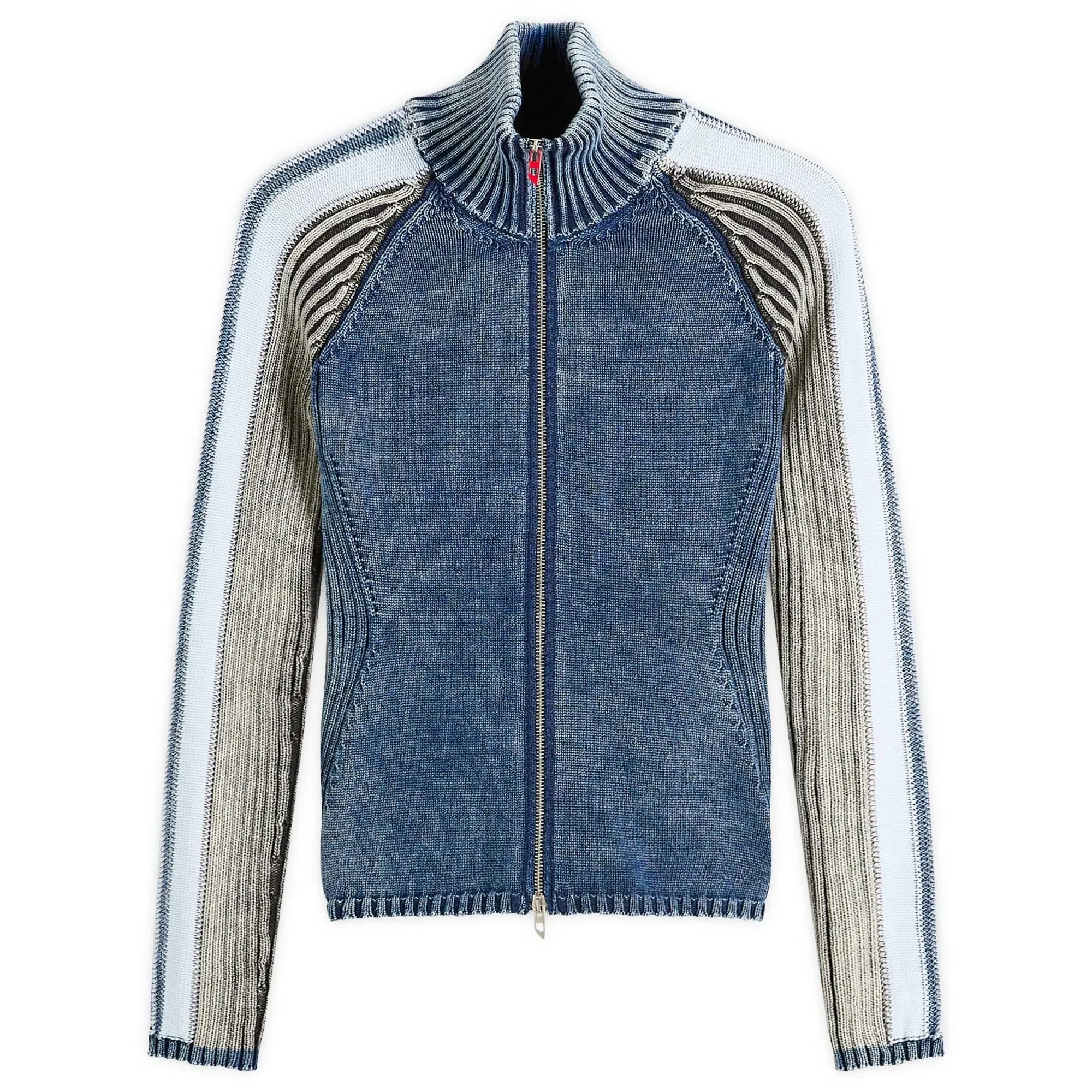 Diesel Women's M-Estrella Ribbed Jacket Blue Denim