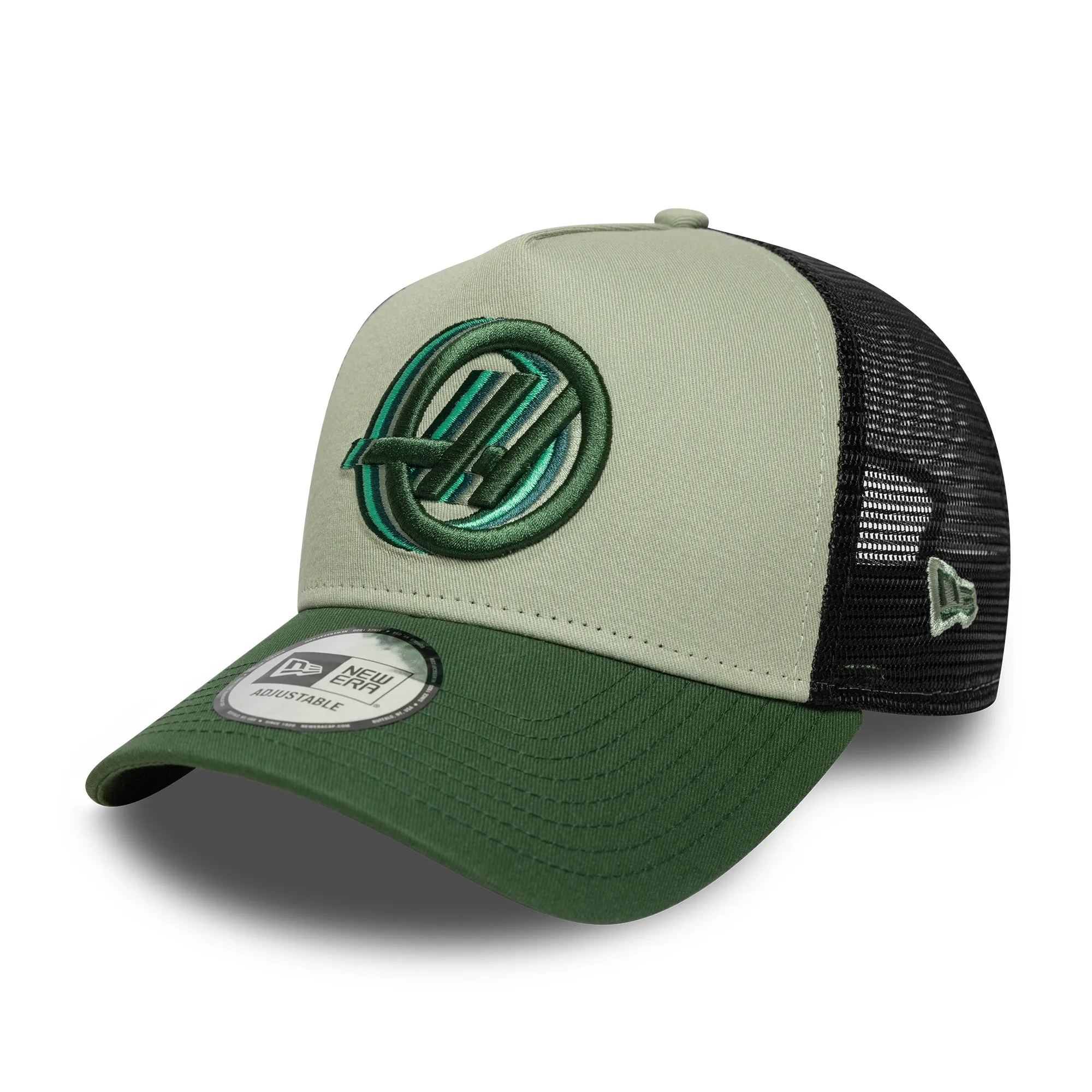TGR Haas F1 Dark Green 9FORTY A-Frame Trucker Cap New Era Cap adult unisex