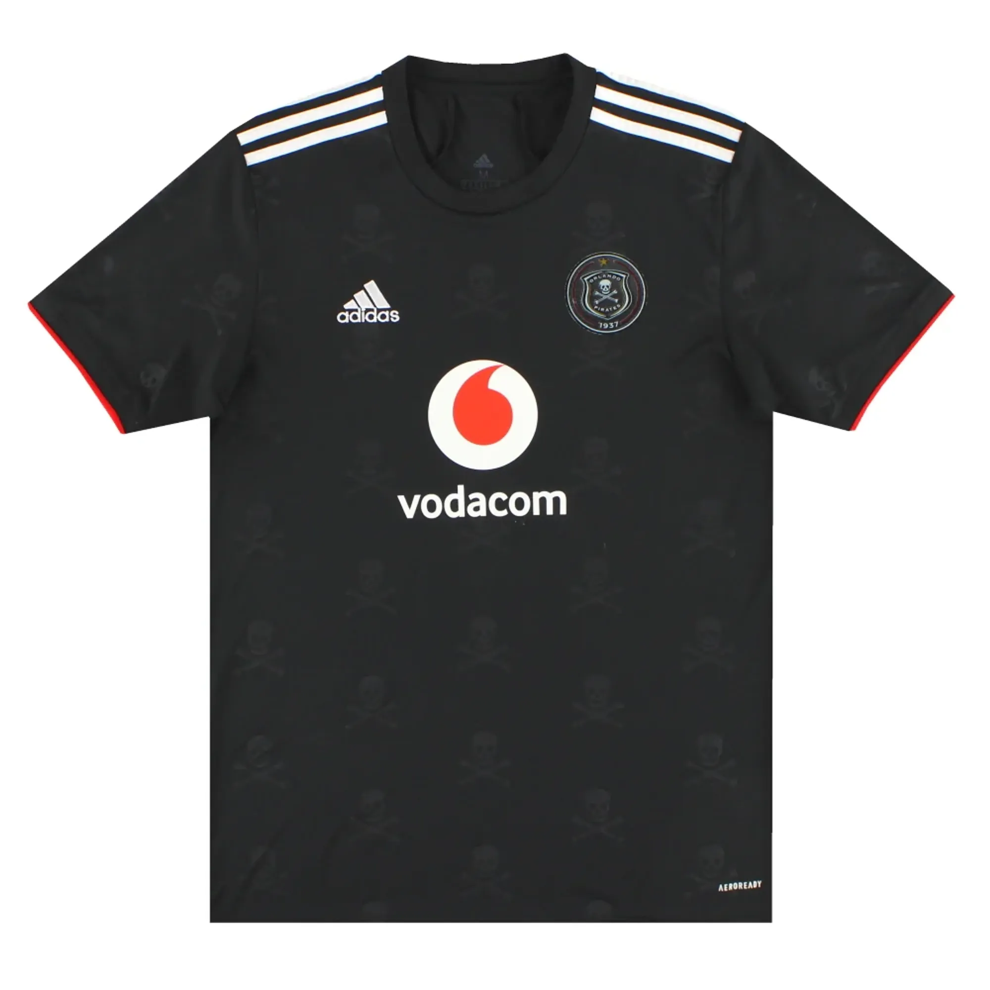 2021-22 Orlando Pirates adidas Home Shirt M - Other World Clubs / Excellent 