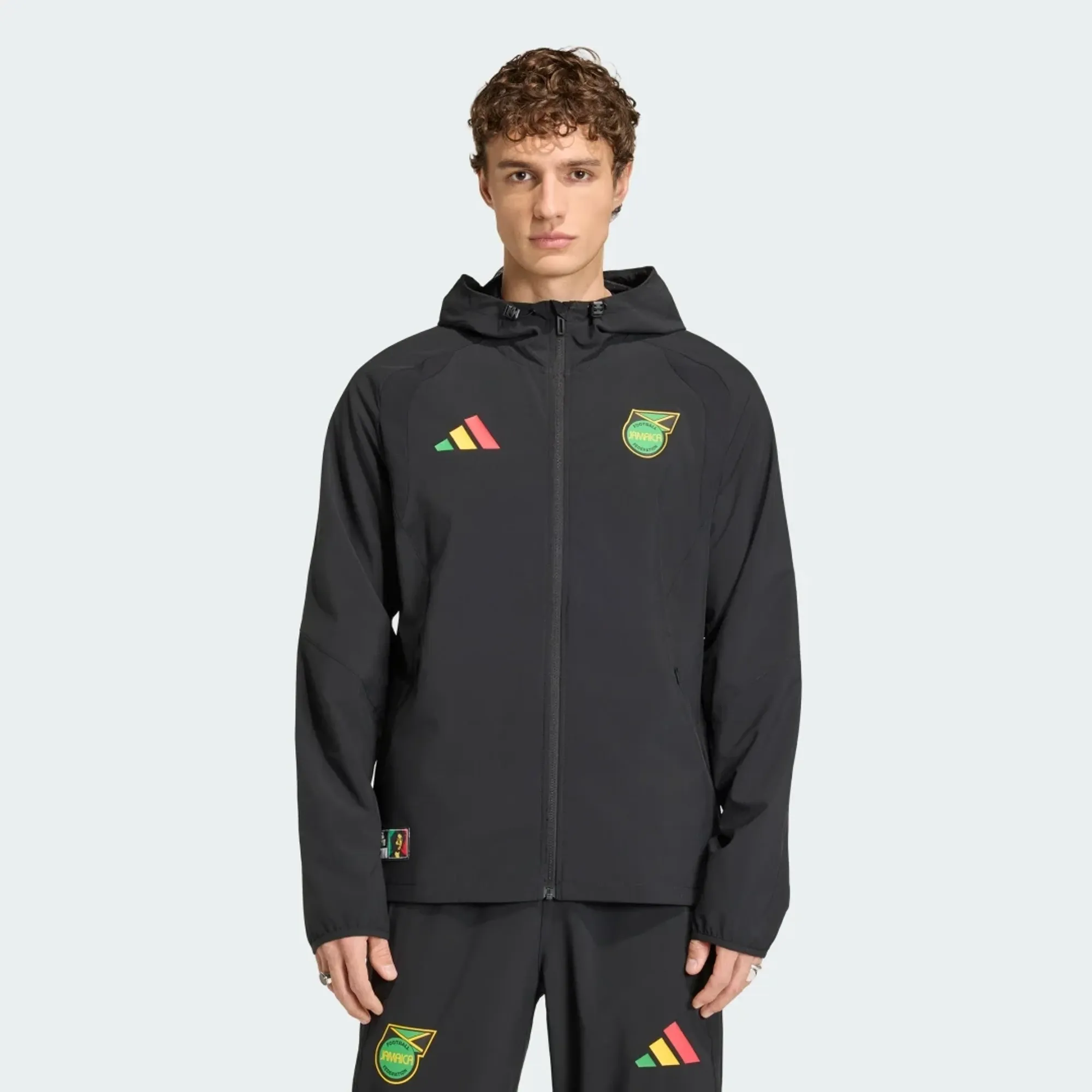 adidas Jamaica x Bob Marley Tiro Travel Full Zip Windbreaker Jacket