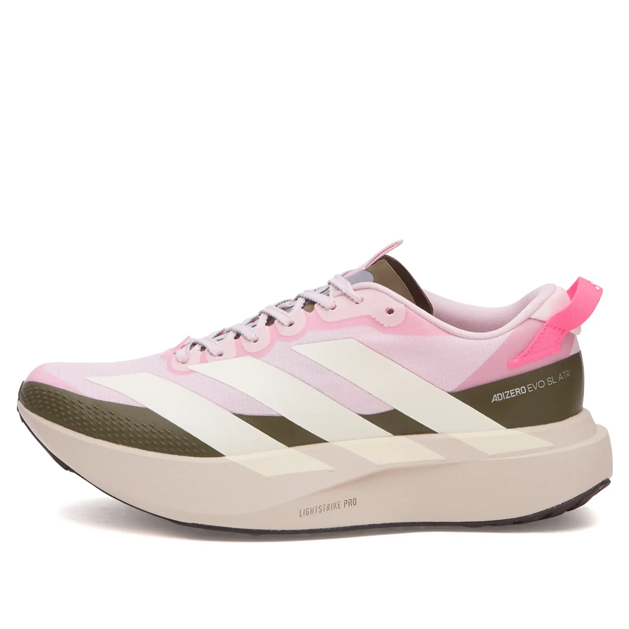 Adidas Women's Adizero Evo Sl Atr W Sneaker Clear Pink/Chalk White/Putty Mauve