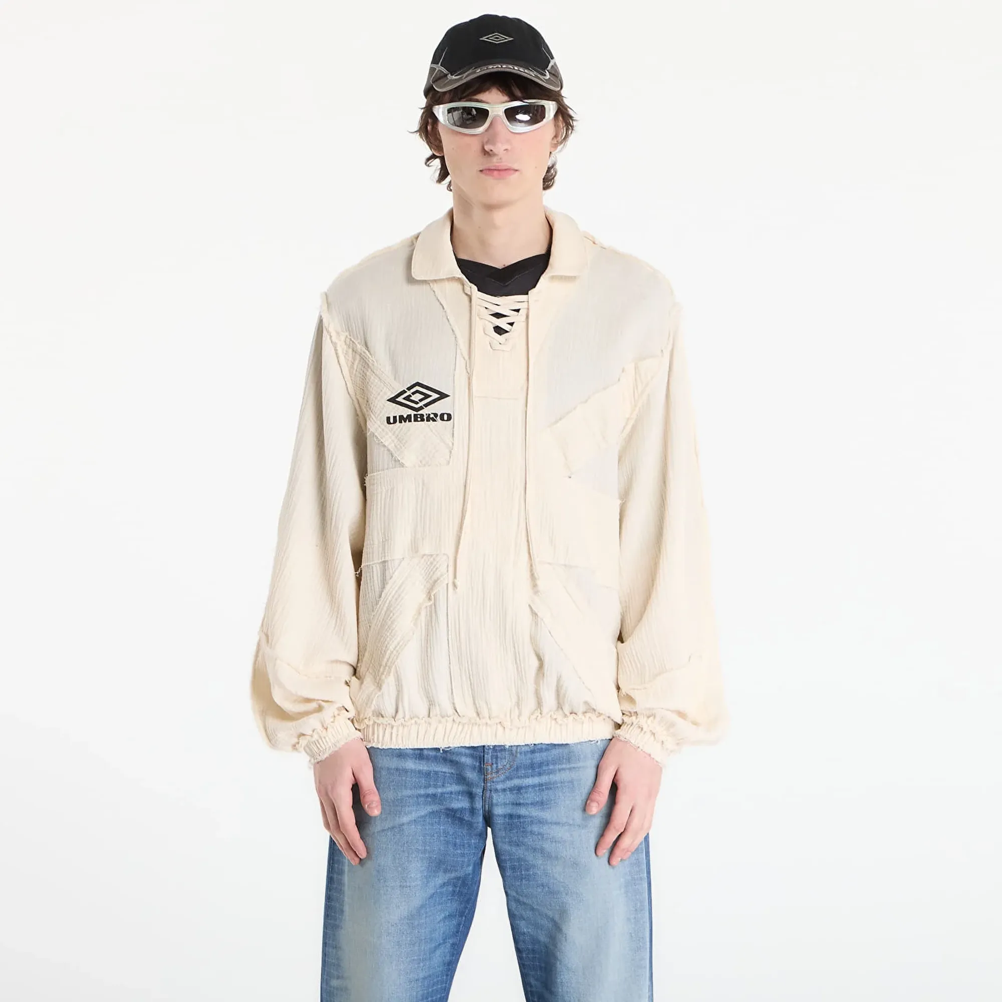 T-Shirt Umbro By Slamjam Union Drill Polo Porcelain White M