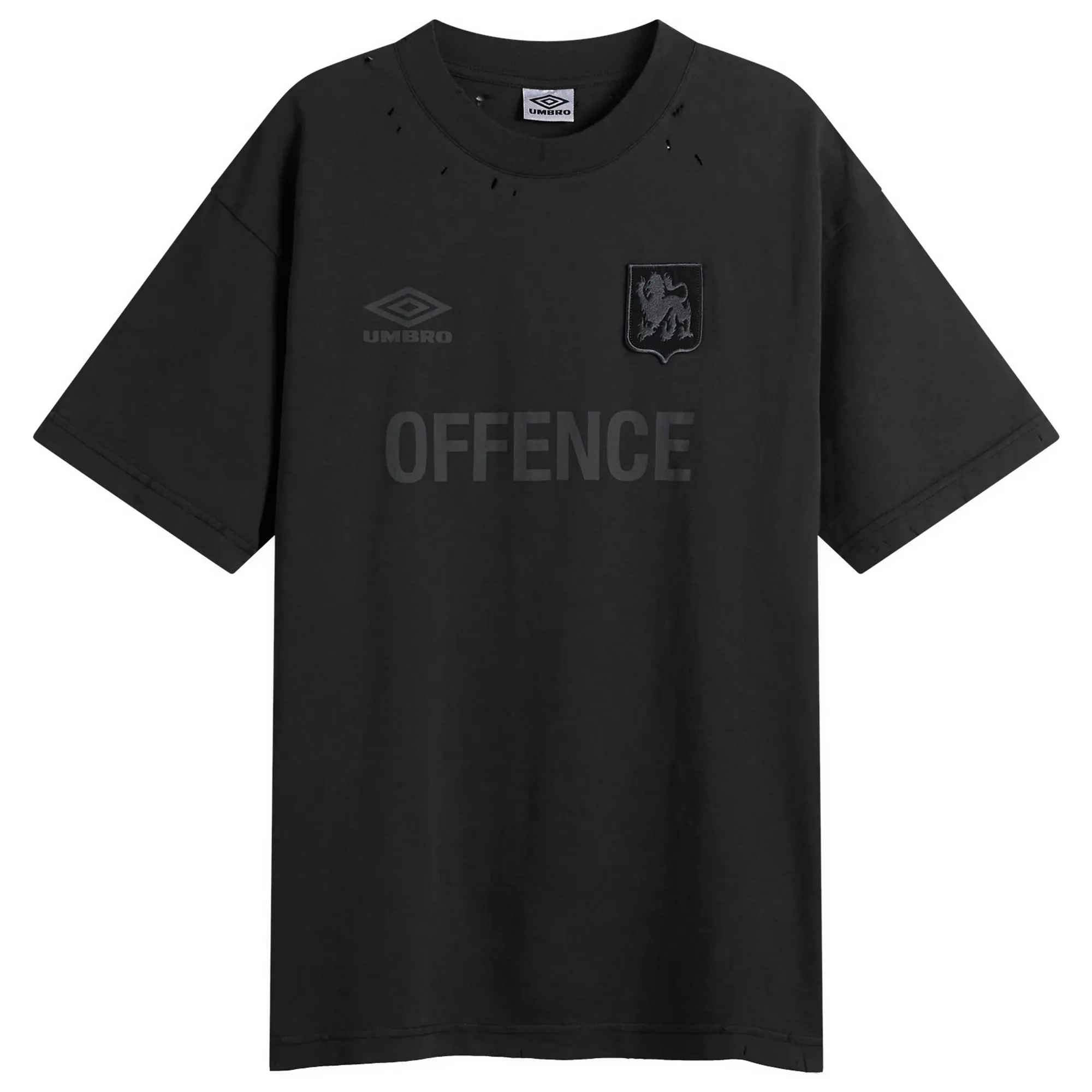 Umbro by Slam Jam Men's Offence Defence T-Shirt Washed Black