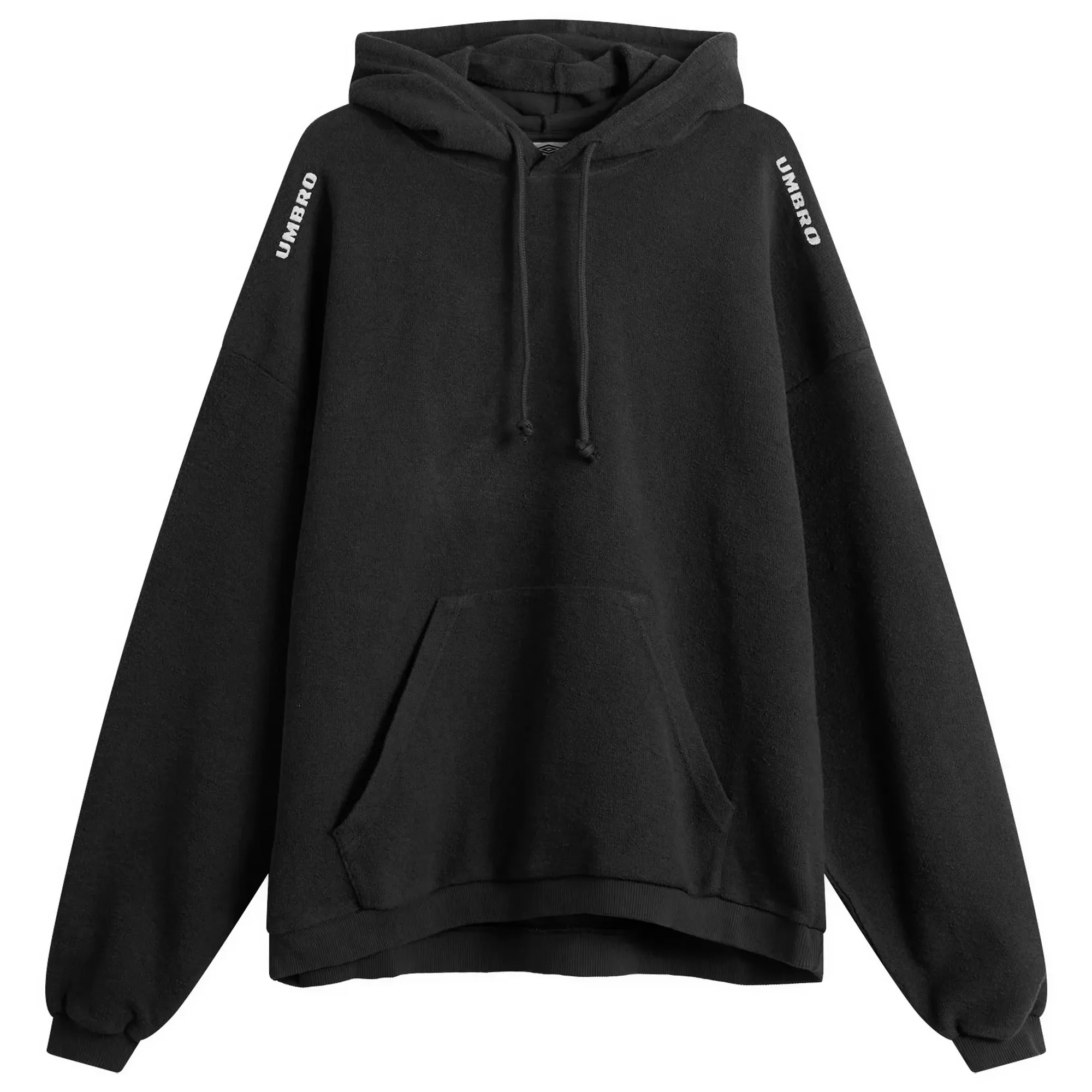 Umbro by Slam Jam Men's Lasered Masked Hoodie Washed Black