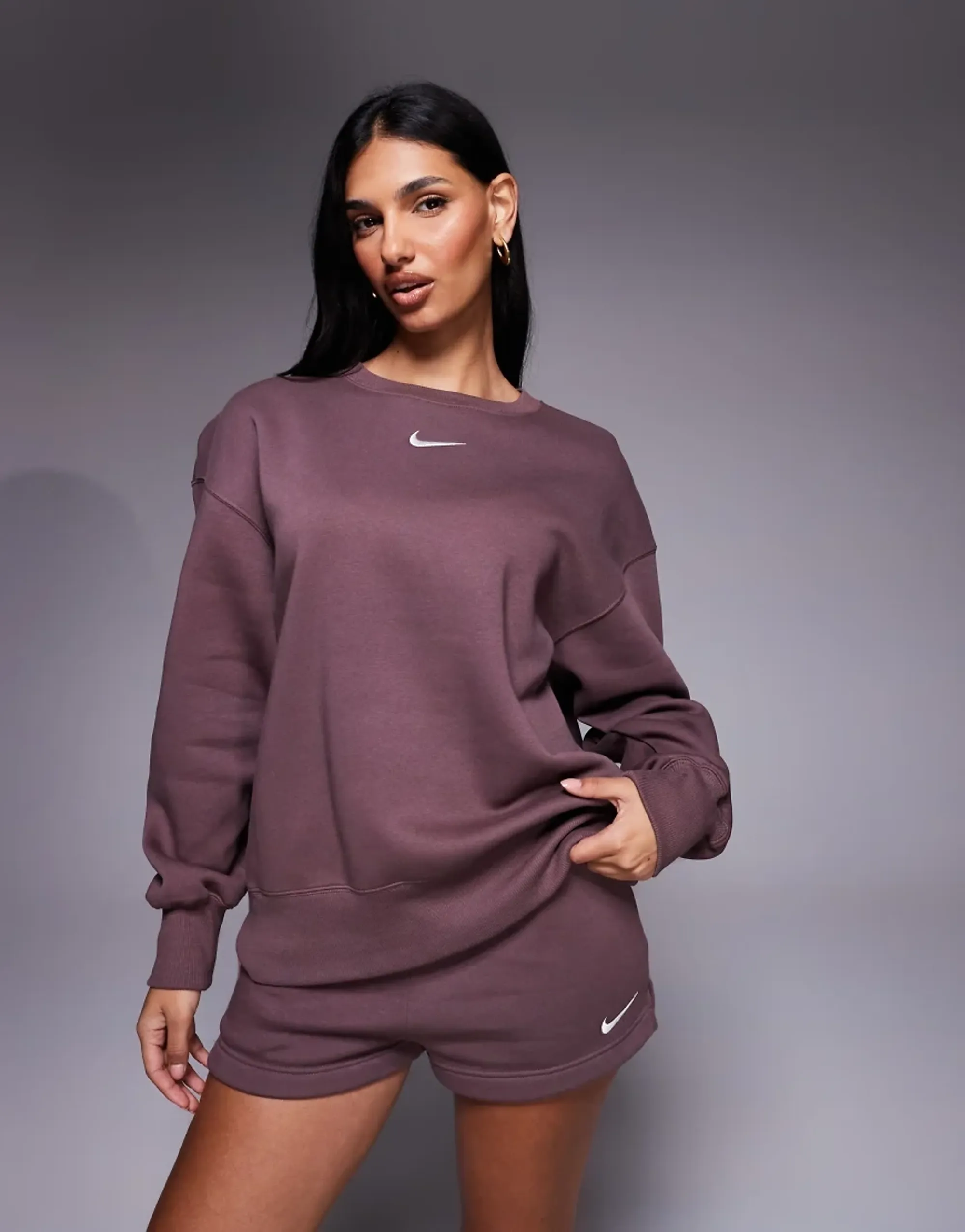 Chelsea Nike Phoenix Crew Sweatshirt - Brown - Womens