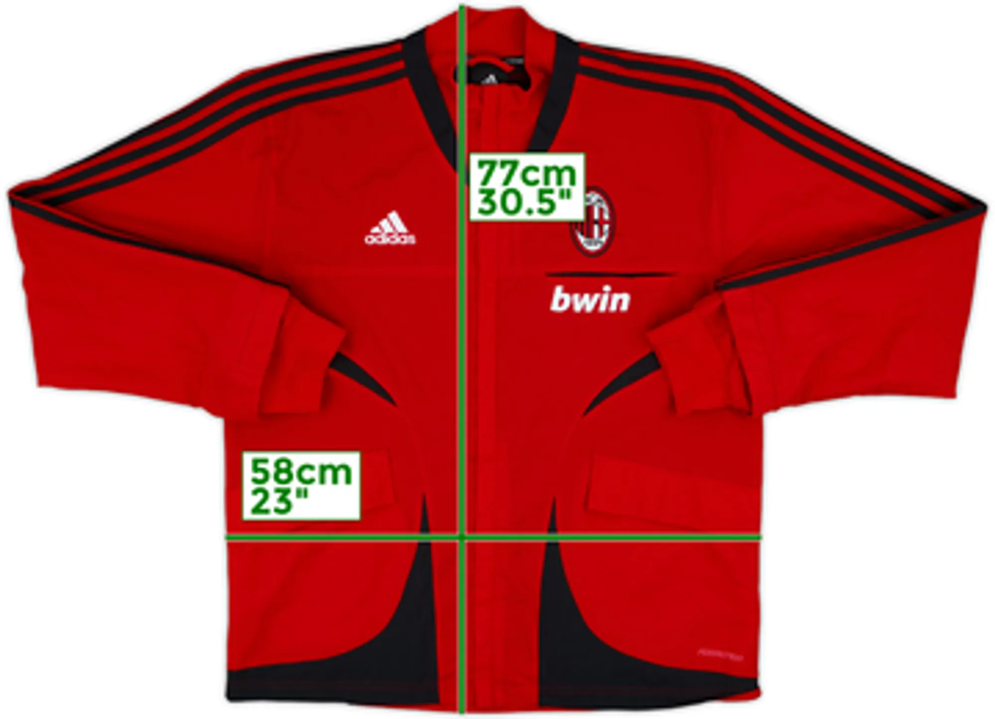 2007-08 AC Milan adidas Formotion Track Jacket - 5/10 - (M/L)