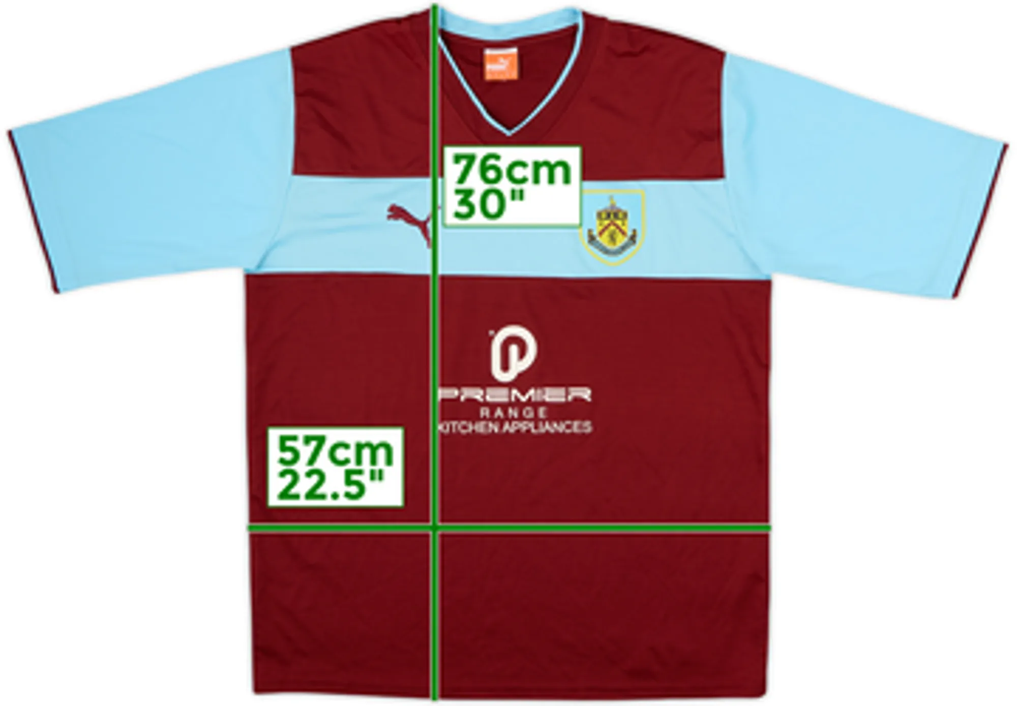 2012-13 Burnley Home Shirt - 8/10 - (XL)