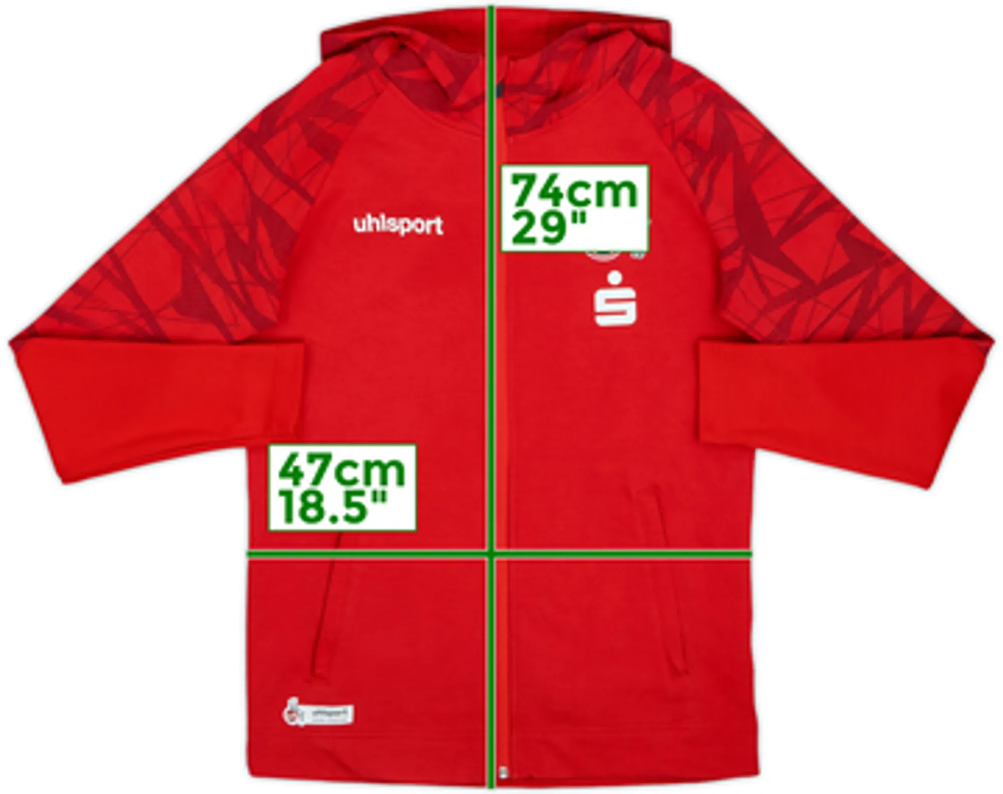 2021-22 FC Koln Uhlsport Hooded Track Jacket - 10/10 - (M)