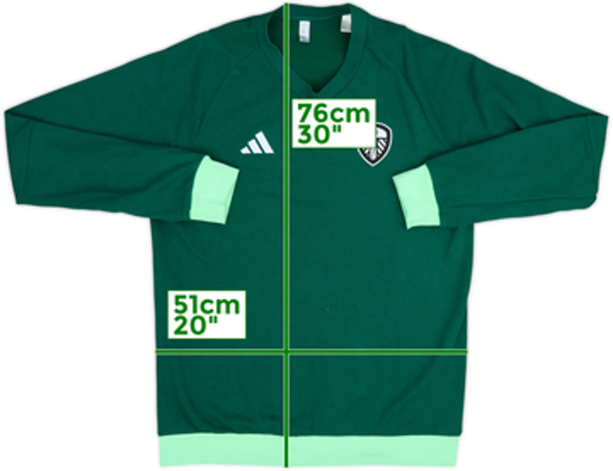 2023-24 Leeds United adidas Sweat Top - 8/10 - (M)