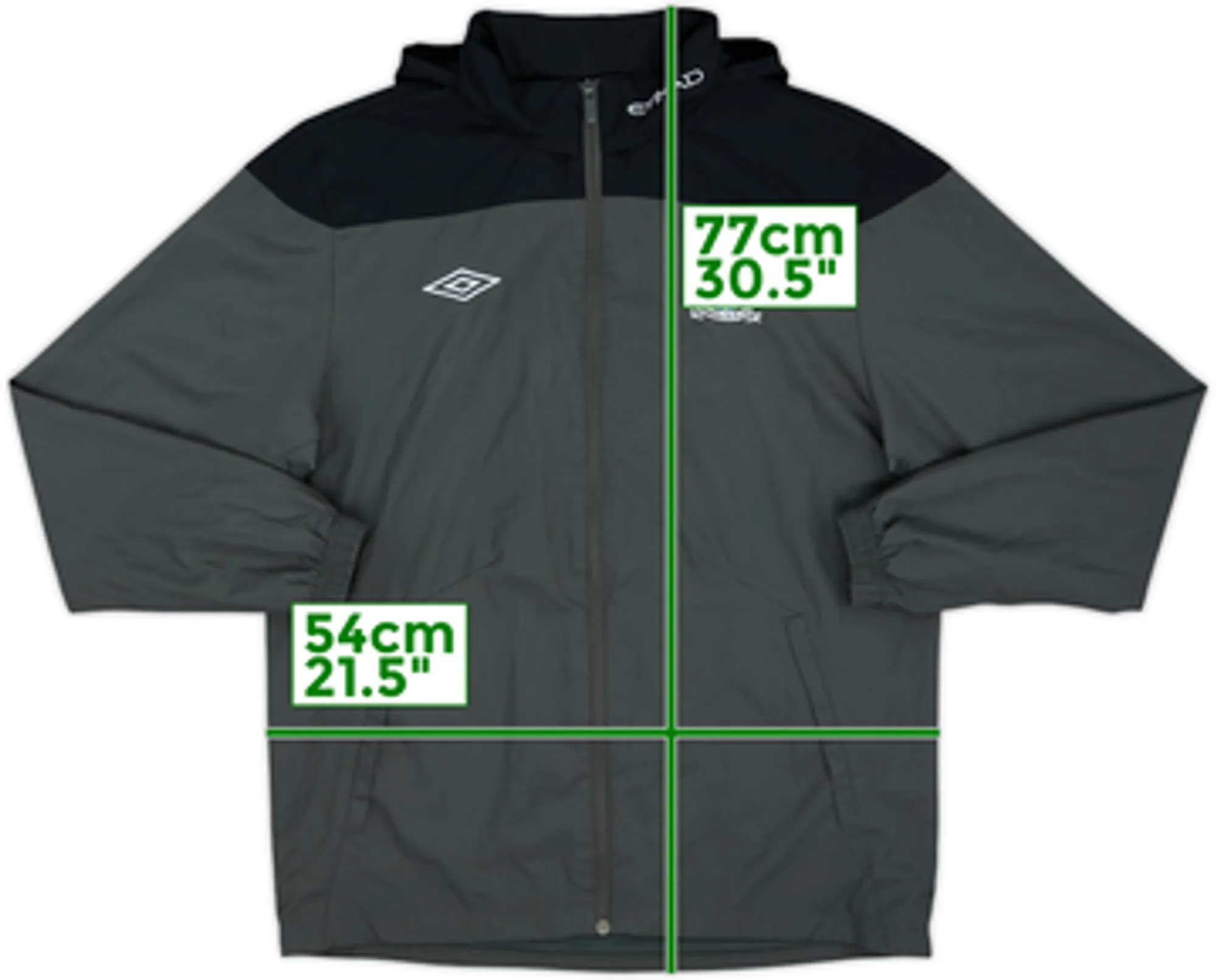 2010-11 Manchester City Umbro Hooded Rain Jacket - 9/10 - (M)