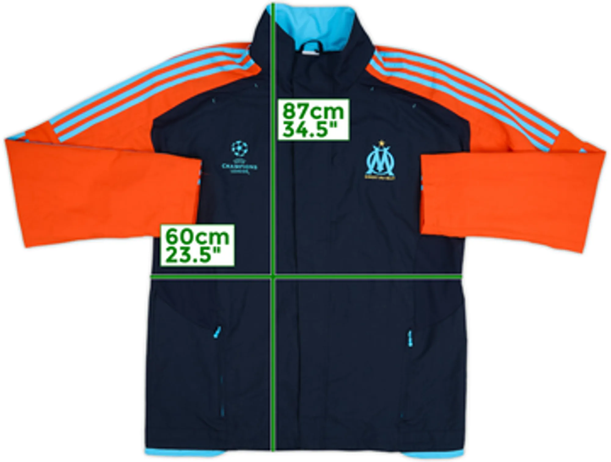 2011-12 Olympique Marseille CL adidas Track Jacket - 10/10 - (XL)
