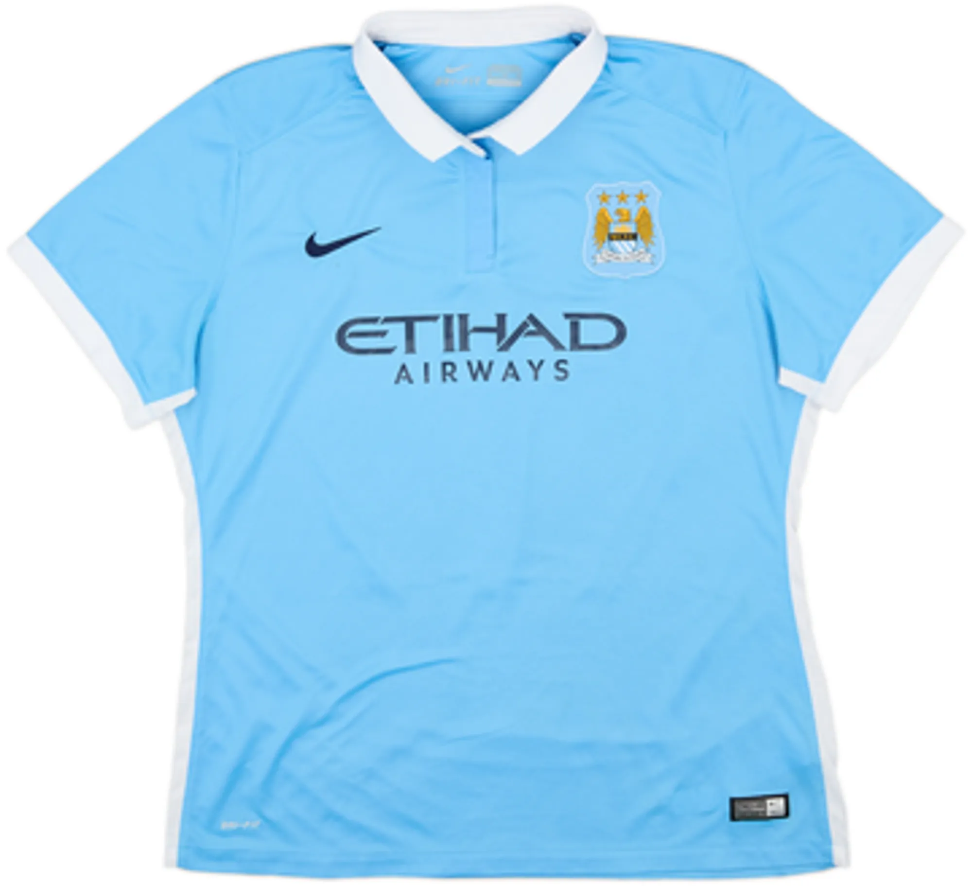 2015-16 Manchester City Home Shirt Kun Aguero #10 - 8/10 - (Women's XL)