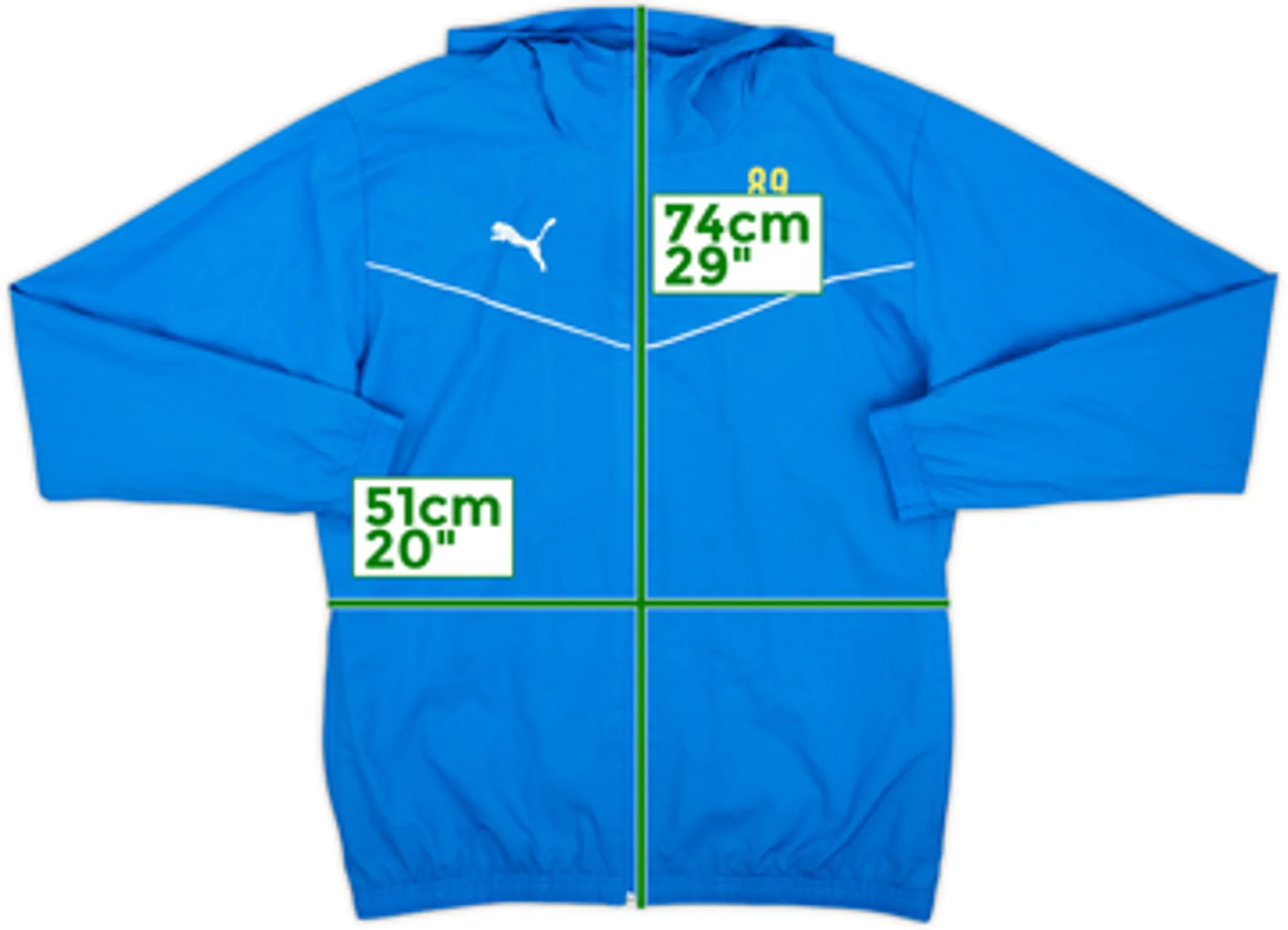 2021-22 Parma Puma Player Issue Hooded Track Jacket #89 - 10/10 - (M)