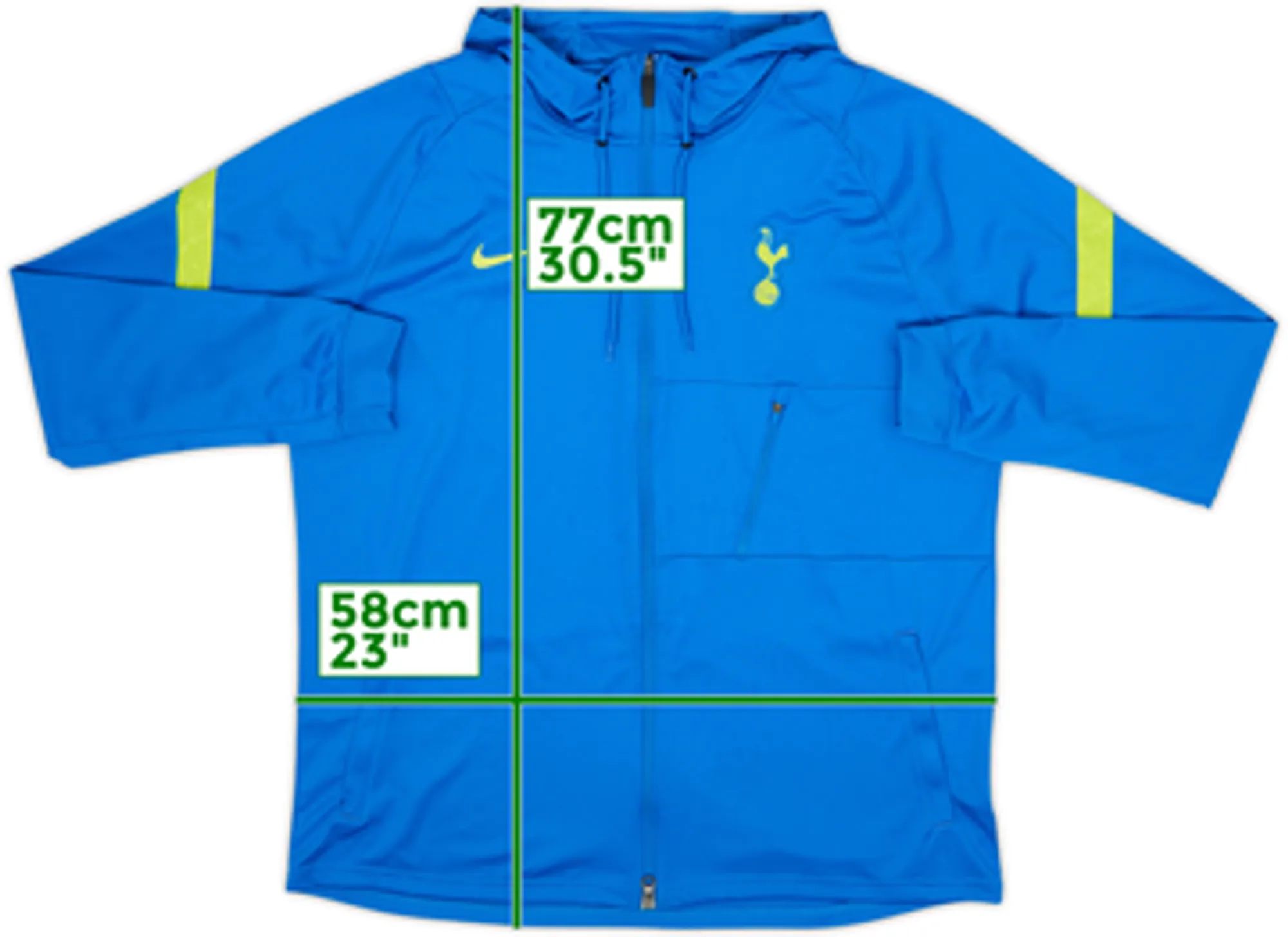 2021-22 Tottenham Nike Hooded Track Jacket - 7/10 - (XL)